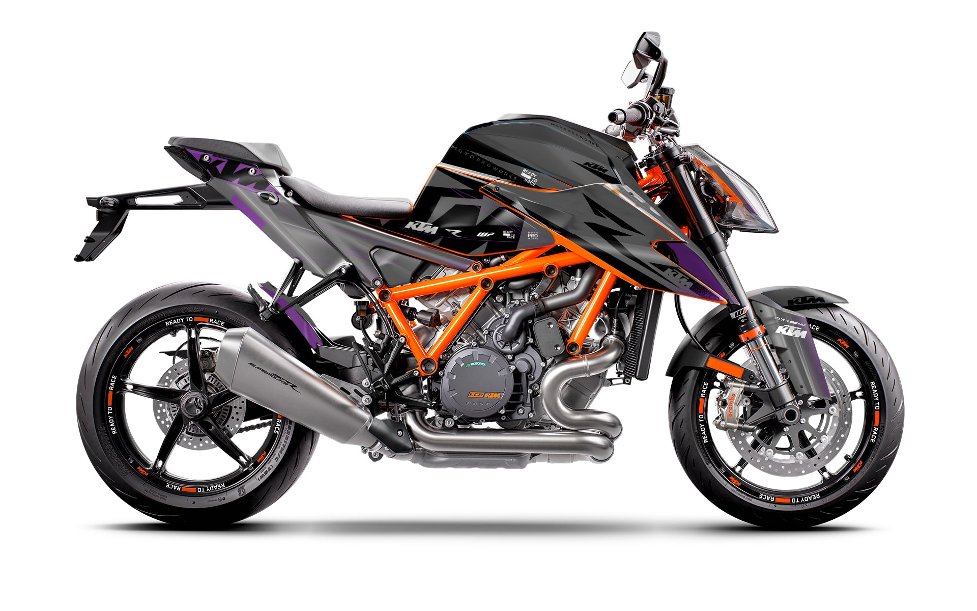 KTM 1290 Super Duke R Graphics - "Revel" (Grey)
