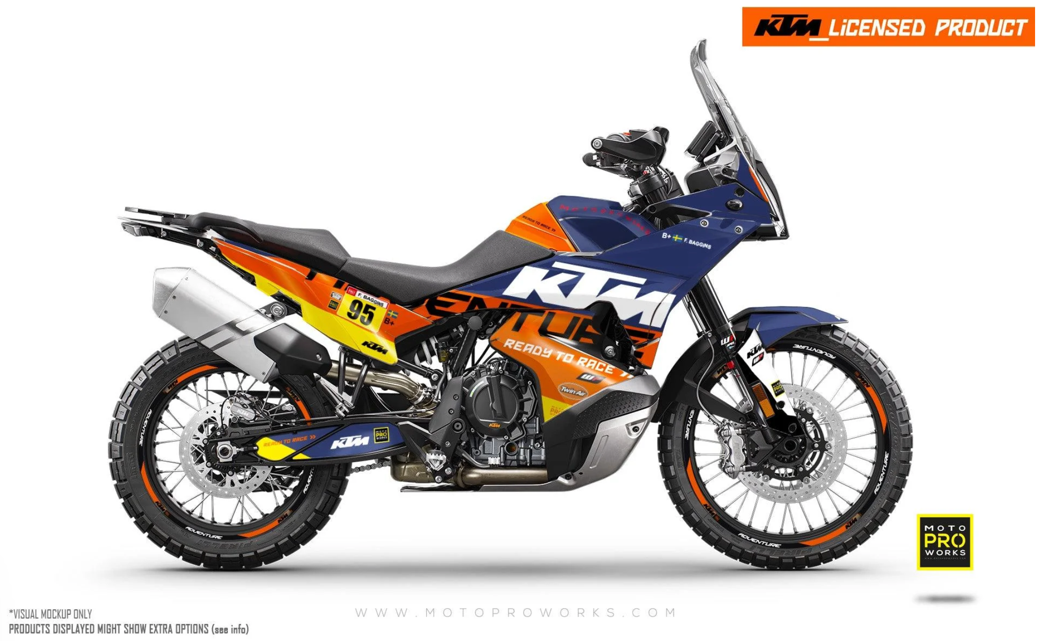 *OUTLET!* KTM 790/890 Adventure R/S 2023 KITS DÉCO - "Waypointer" (Dawn) - BRILLANT - Ref.25482