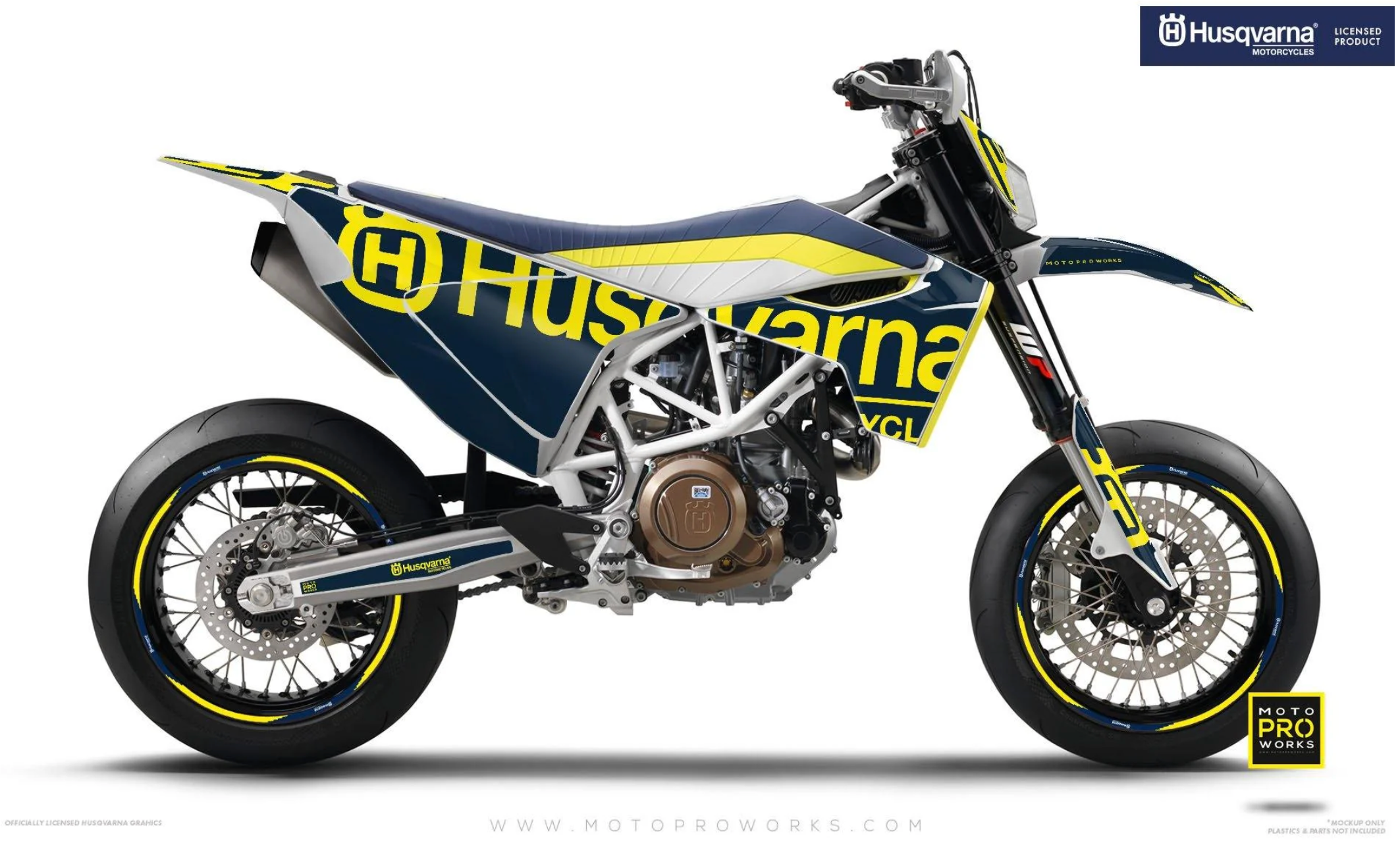 *OUTLET!* HUSQVARNA 701 DEKALKIT (2018 - 2024) "Statement" (Blå) - GLANSIG - Ref.666