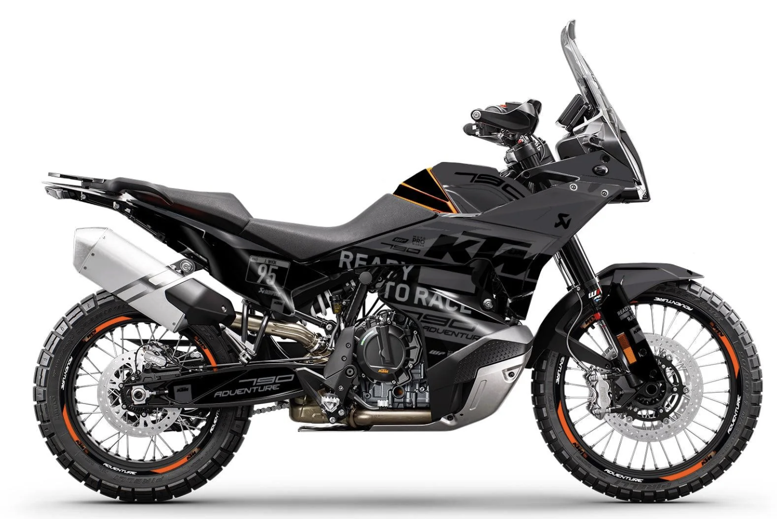*OUTLET!* KTM 890 Adventure R GRAPHICS - "Explorer" (Black) - MATTE - Ref.20081