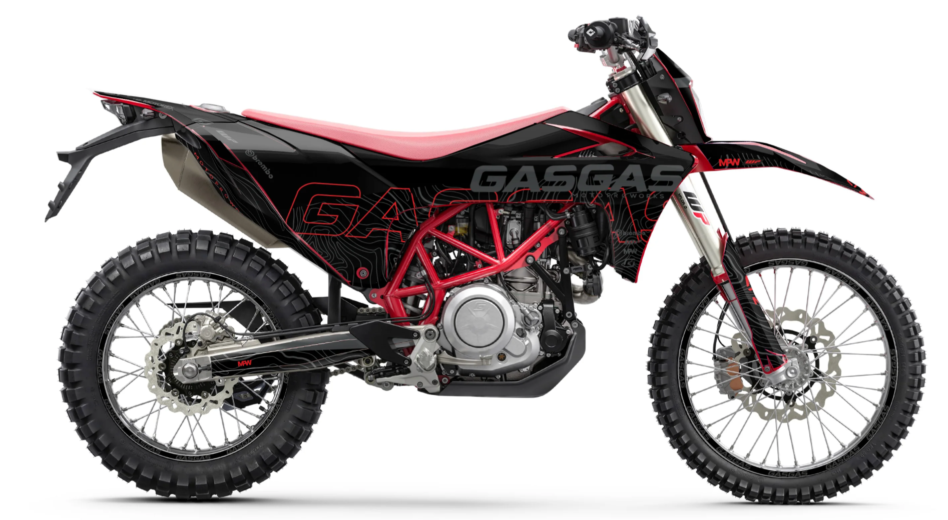 *OUTLET!* GASGAS ES 700 GRAPHICS - "Motograph" (Black) - Glossy - Ref.25850