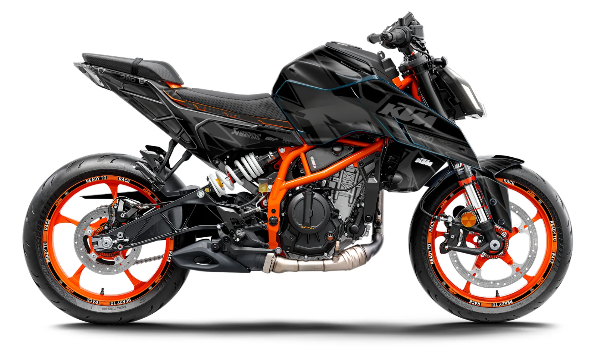 *OUTLET!* KTM 390 Duke GRAPHICS - "Pulse" (Black) - Glossy - Ref.25850