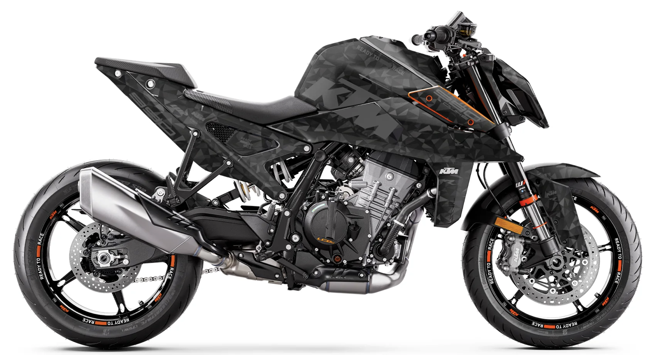 *OUTLET!* KTM 990 Duke Graphics - "Polyatomic" (Stealth) - GLOSSY - ref.22505