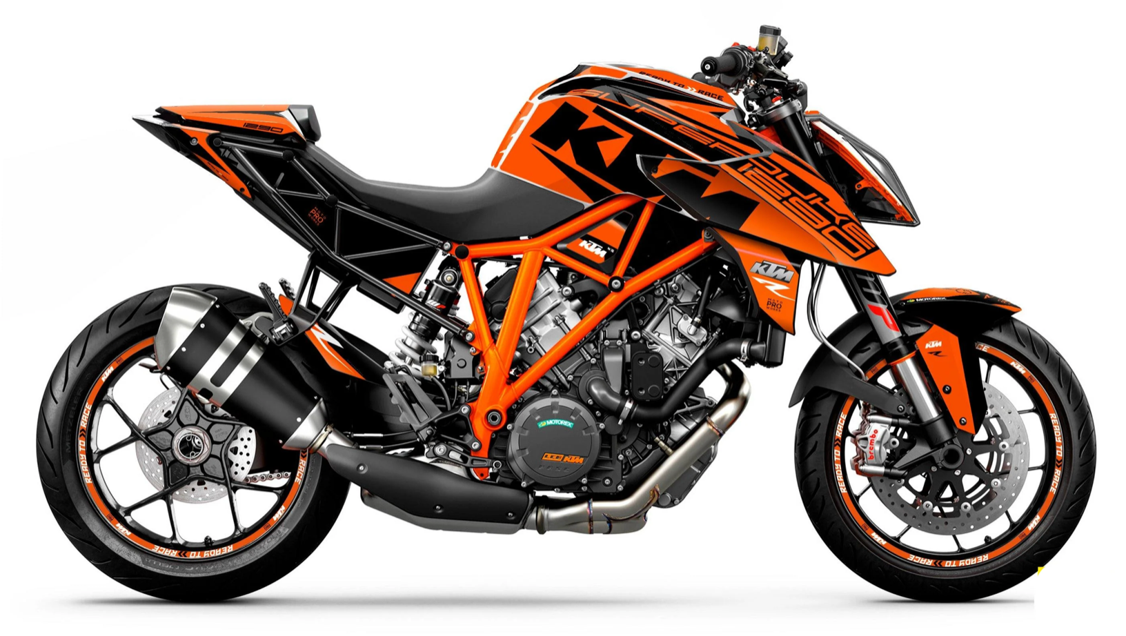 *OUTLET!* KTM 1290 Super Duke R 2014-2019 DEKOR - "Torque" (Orange) - GLANSFULDT - Ref.22737