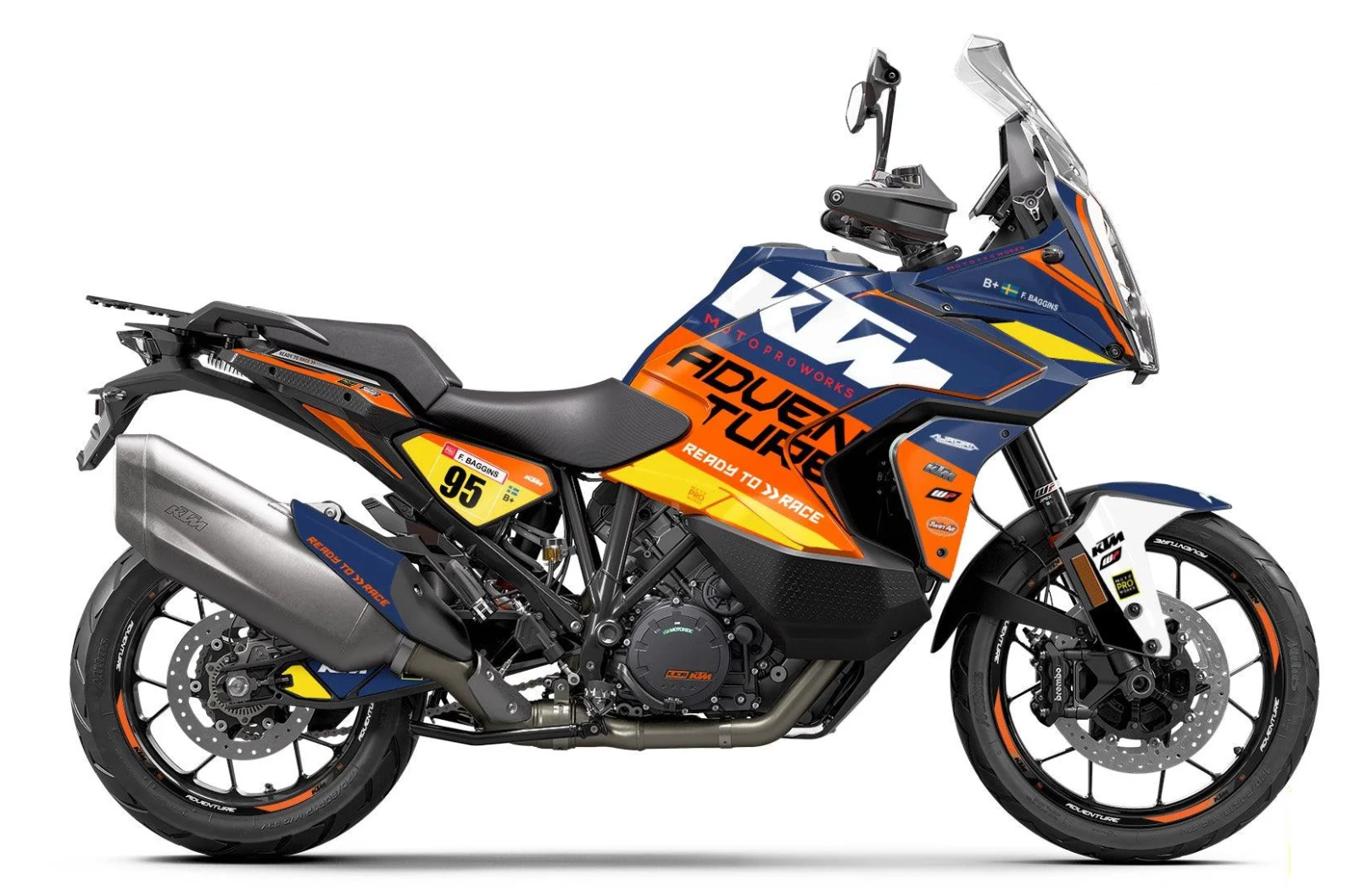 *OUTLET!* KTM 1290 Super Adventure S 2021-2024 DEKALKIT - "Waypointer" (Dawn) - GLANSIG - Ref.12878