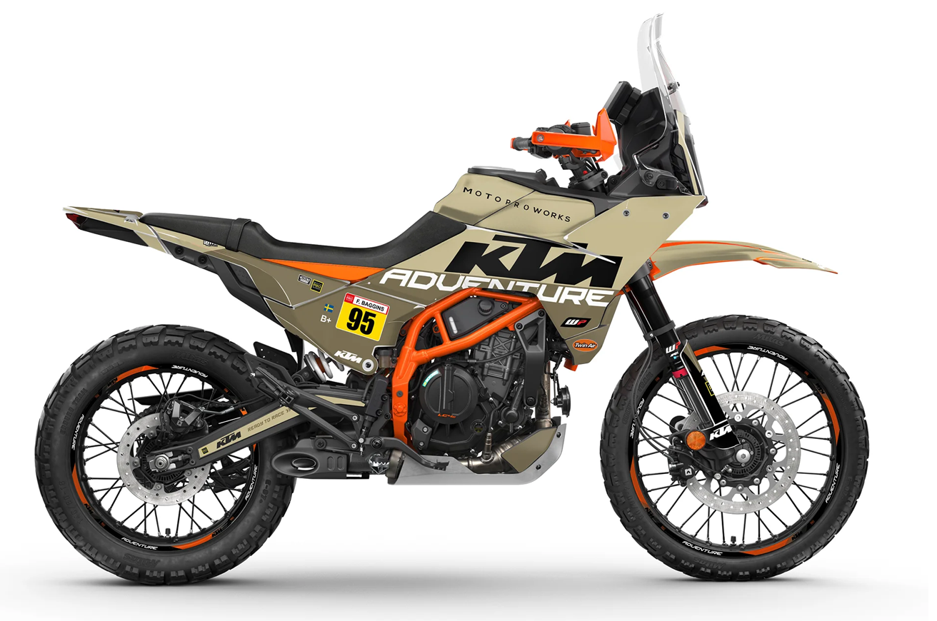 *OUTLET!* KTM 390 Adventure R GRAPHICS - "Waypointer" (Sand) - MATTE - Ref.27356