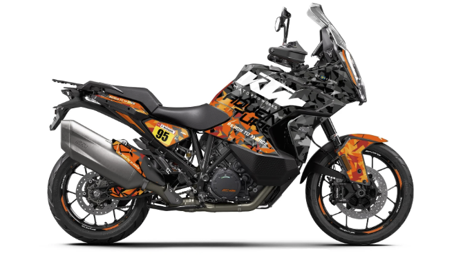*OUTLET!* KTM 1290 Super Adventure S 2017-2020 DEKOR - "Waypointer" (Flake Edition)- GLANSENDE - Ref.29362