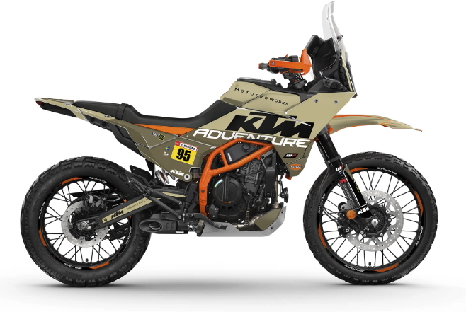 *OUTLET!* KTM 390 Adventure R 2020-2026 DEKOR - "Waypointer" (Sand)- MATT - Ref.30603
