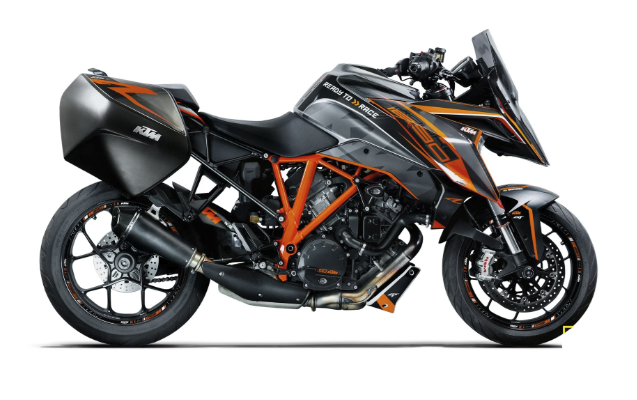 *OUTLET!* KTM 1290 Super Duke GT 2016-2018 DEKOR - "Torque" (Schwarz/Orange)- Glänzend - Ref.28822