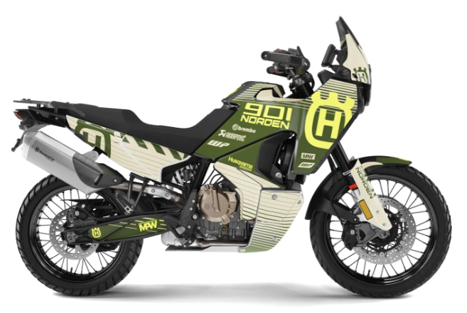 *OUTLET!*  HUSQVARNA Norden 901 Expedition 2021-2026 GRAFICHE - “Delta” (Sand)- OPACA - Rif.32104