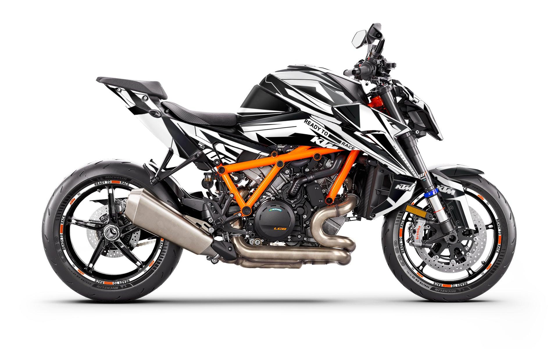 KTM 1390 Super Duke R/Evo GRAPHICS - "Shapeshifter" (White) - MotoProWorks