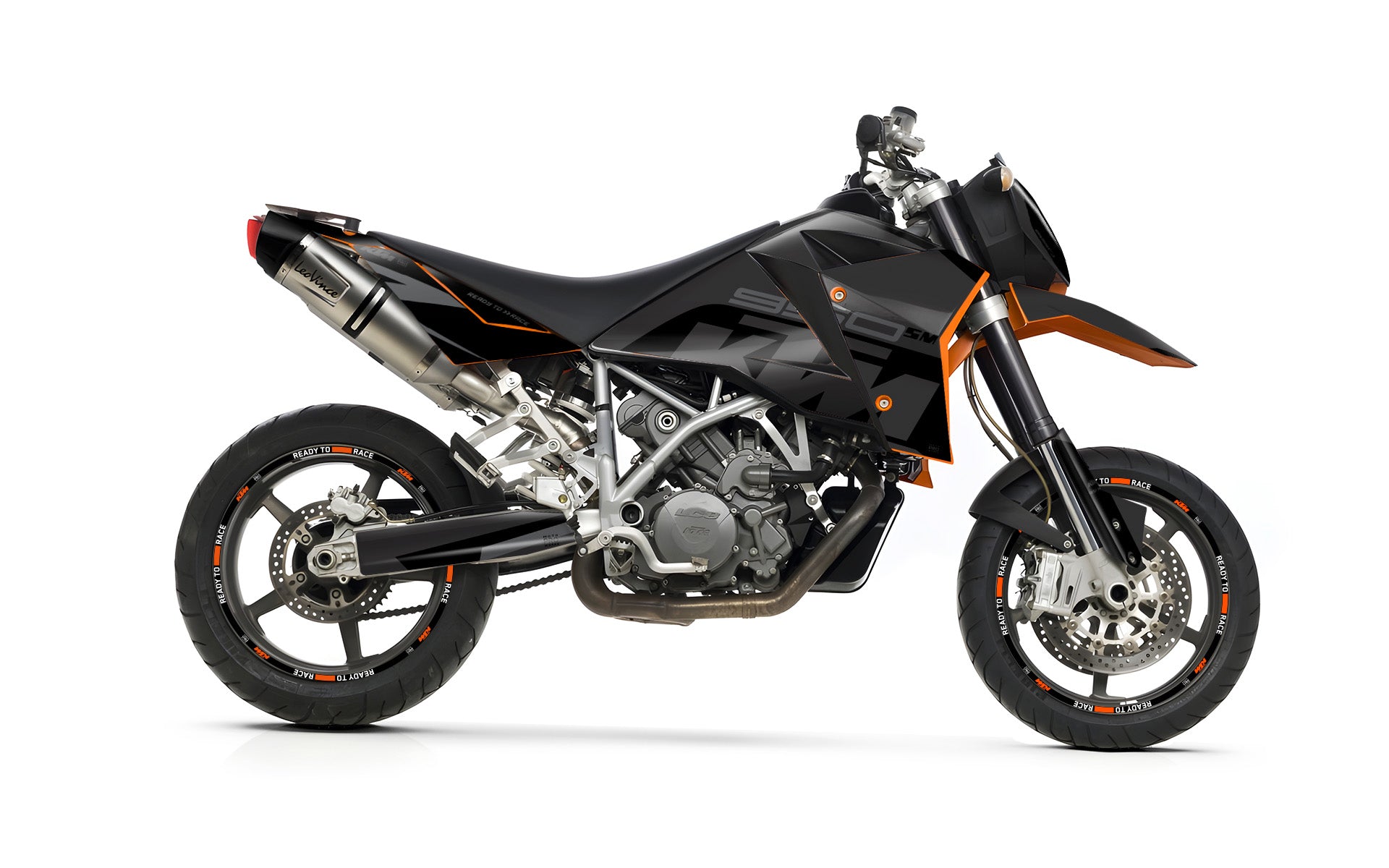 KTM 950 SM GRAPHICS - "Torque" (Black)