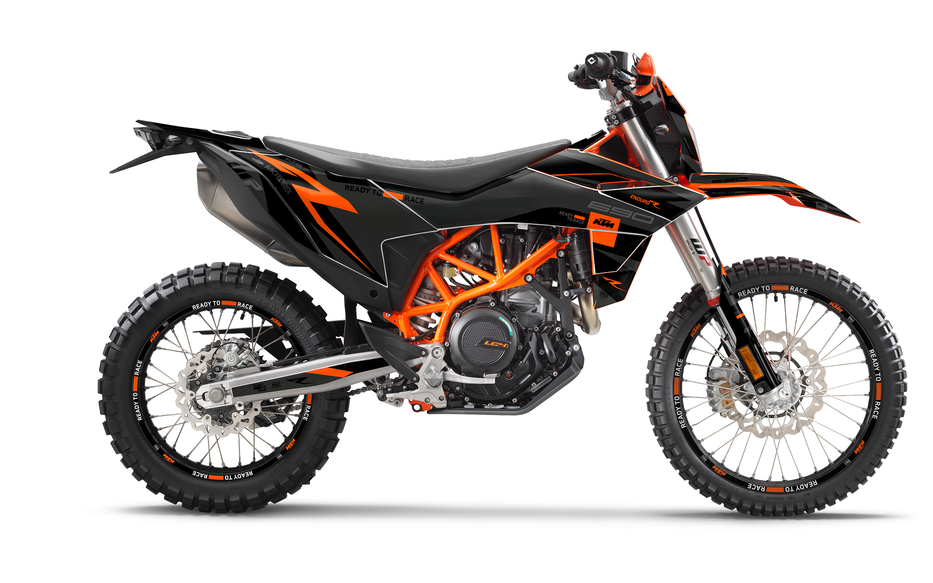 KTM 690 Enduro R 2026 GRAPHICS - "Torque Reloaded" (Black/Orange)