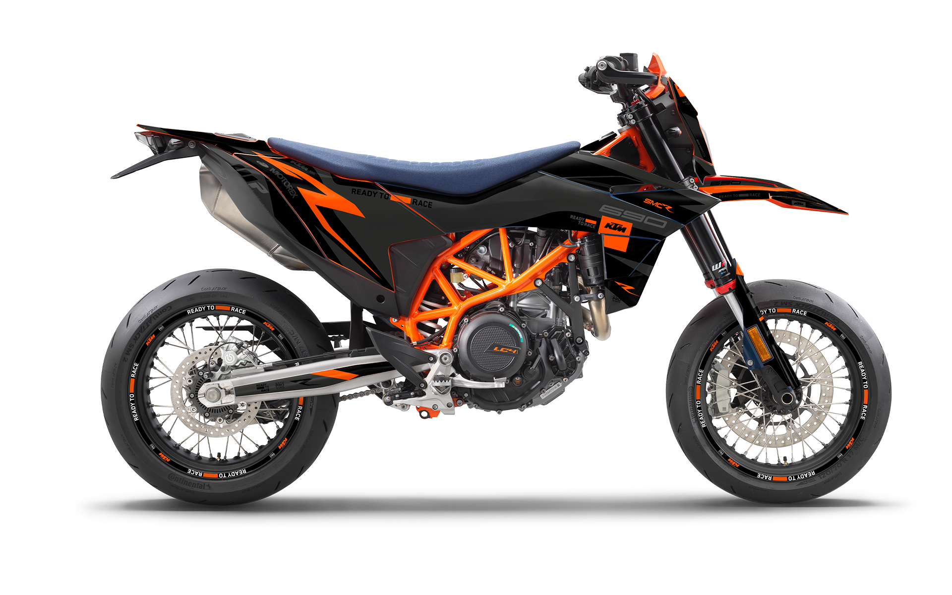 KTM 690 SMC-R 2026 GRAPHICS - "Torque Reloaded" (Black/Orange)