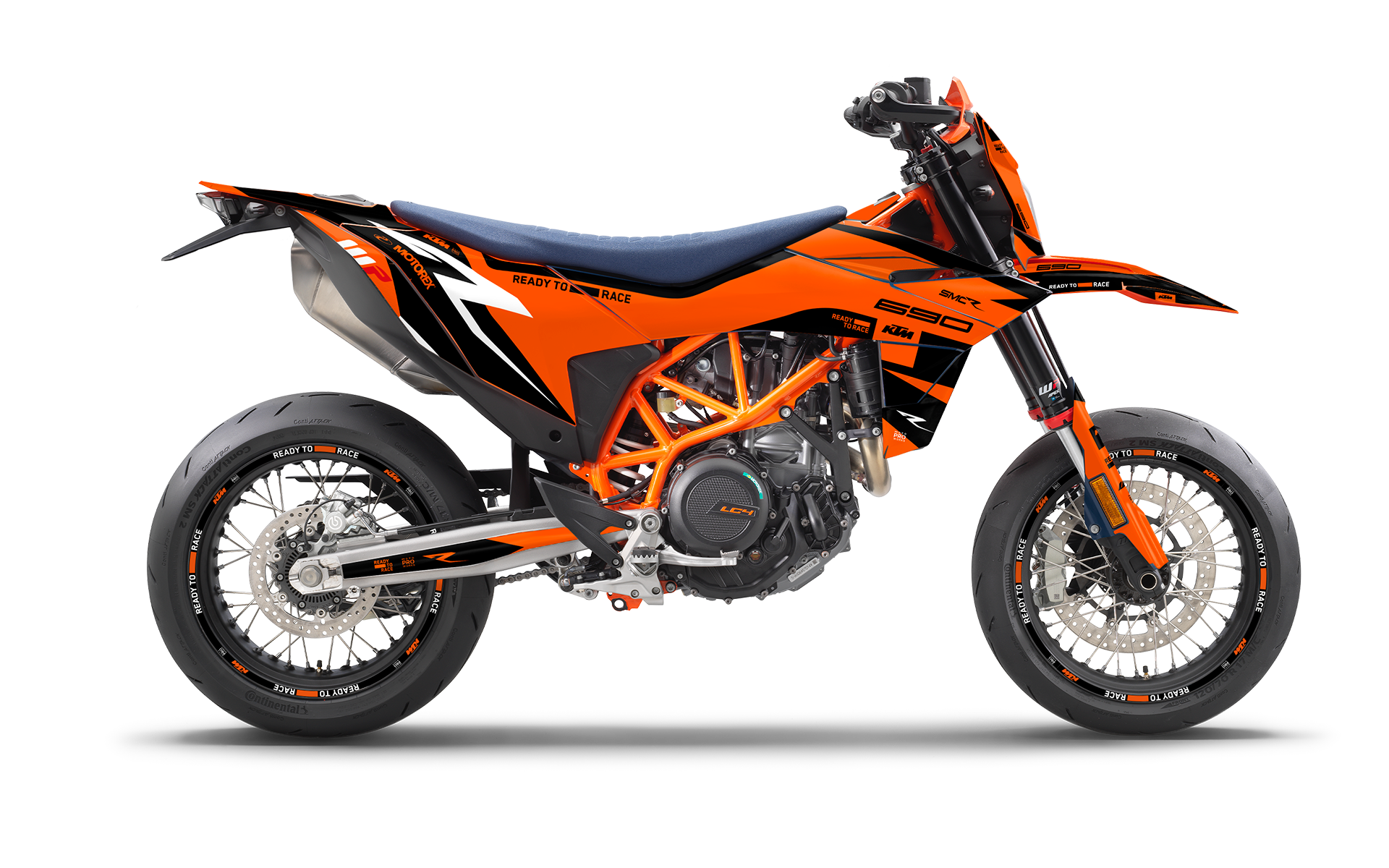 KTM 690 SMC-R 2026 GRAPHICS - "Torque Reloaded" (Orange)