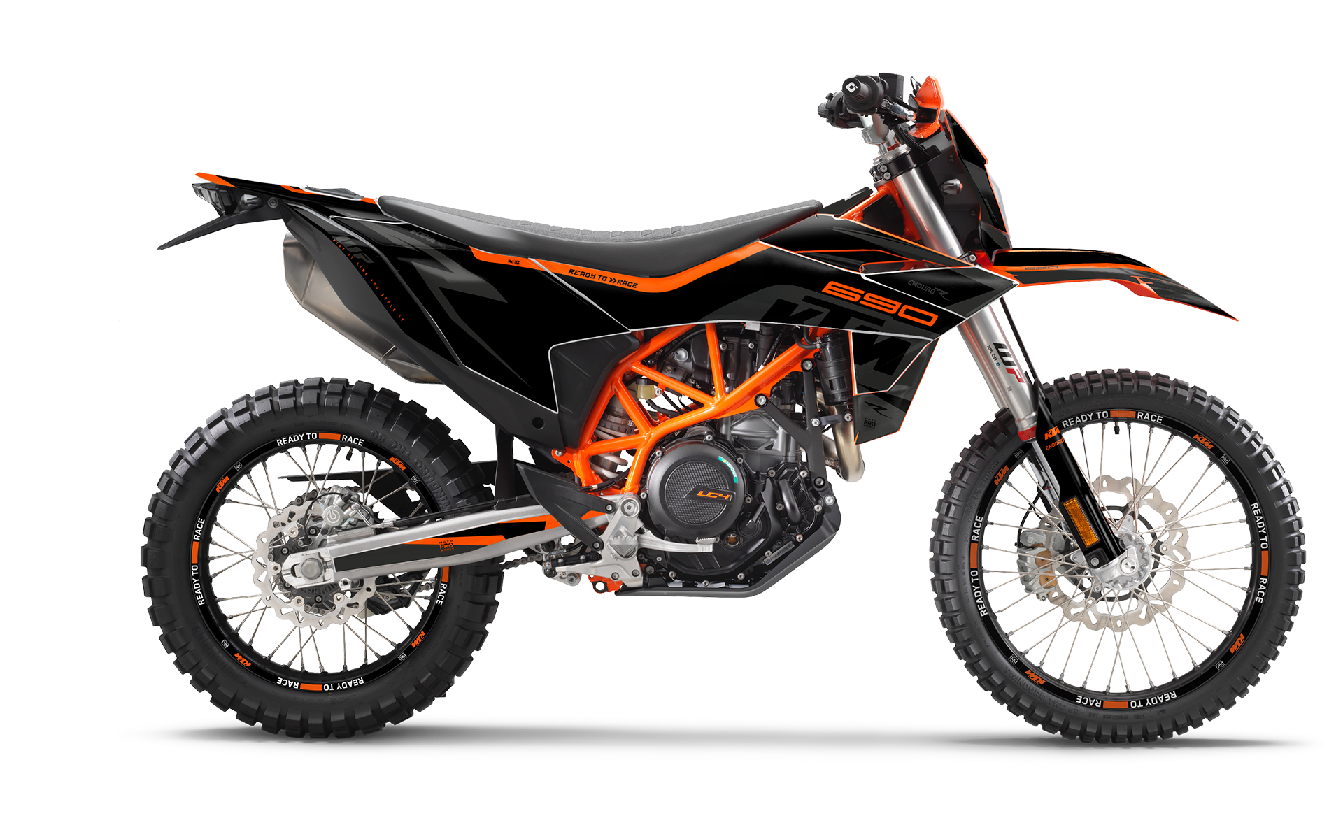 KTM 690 Enduro R 2026 GRAPHICS - "Torque" (Solid/Grey/Black)