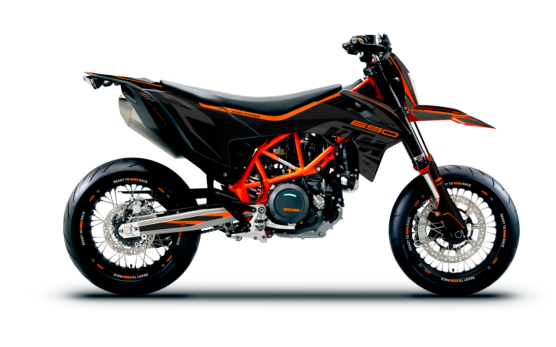 KTM 690 SMC-R GRAPHICS - "Torque" (Solid/Grey/Black)