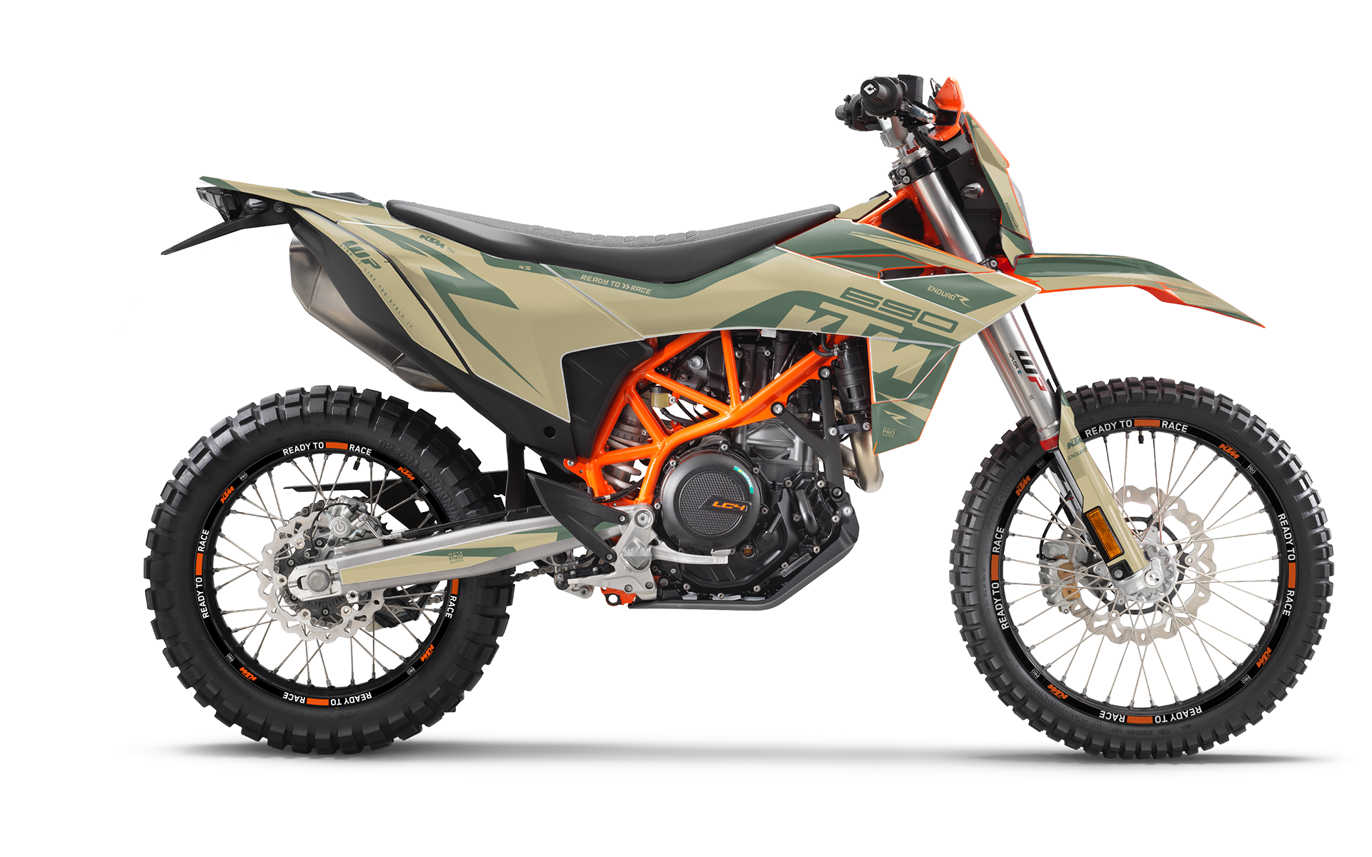 KTM 690 Enduro R 2026 GRAPHICS - "Torque" (Solid/Sand)
