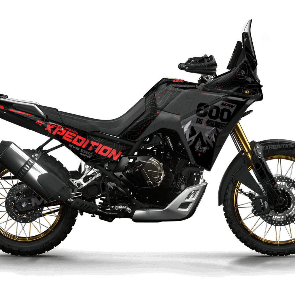 Expedition Black/Red - Voge DS800X Graphics Kit | MotoProWorks