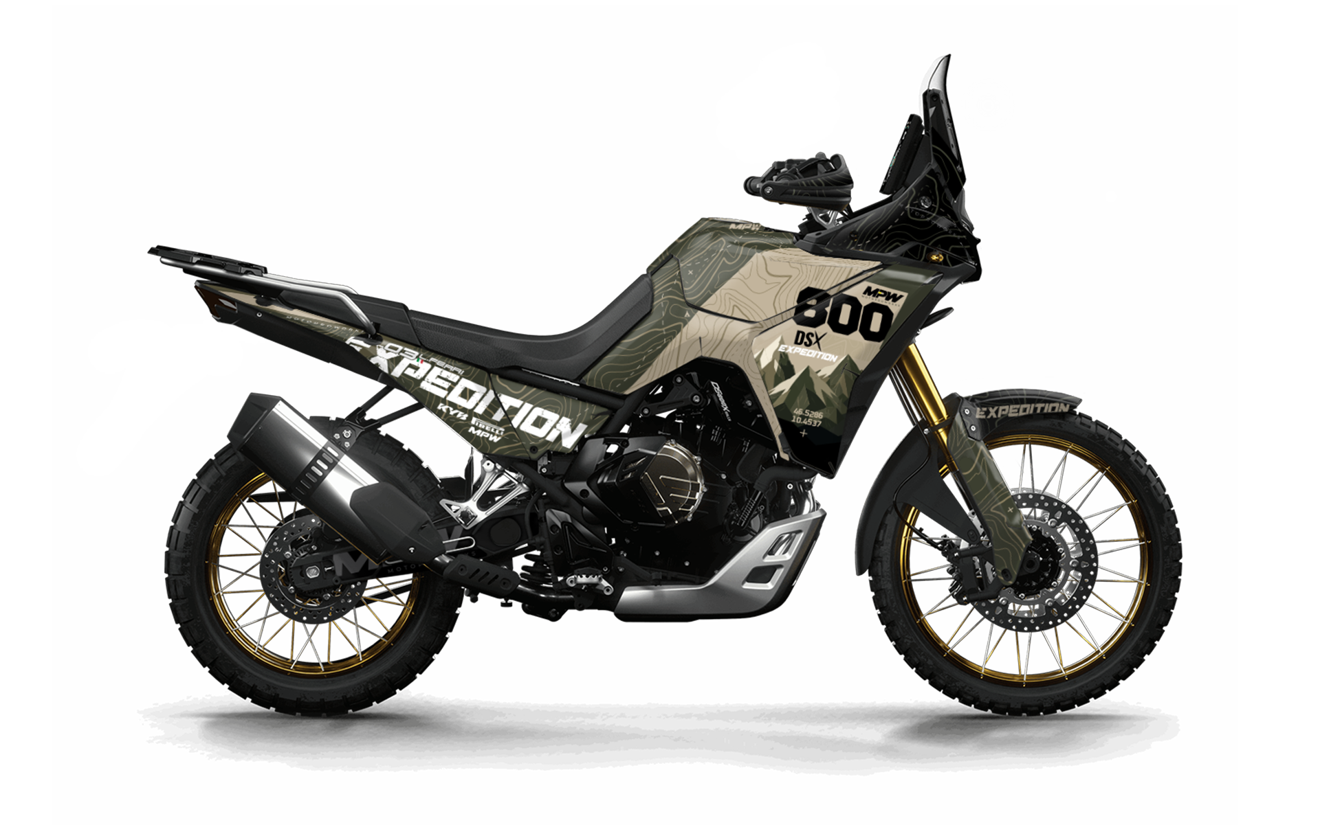 Voge DS800X Rally Graphics - “Expedition” (Sand)