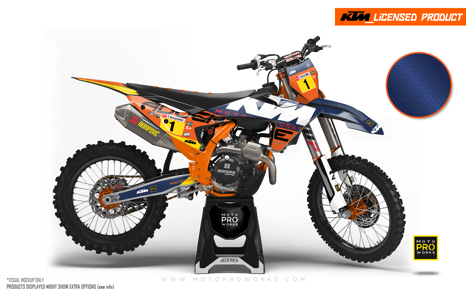 KTM GRAPHICS - EXC/SX / 450 SMR 2023-2024 "Waypointer" (Dawn/Honeycomb) - MotoProWorks