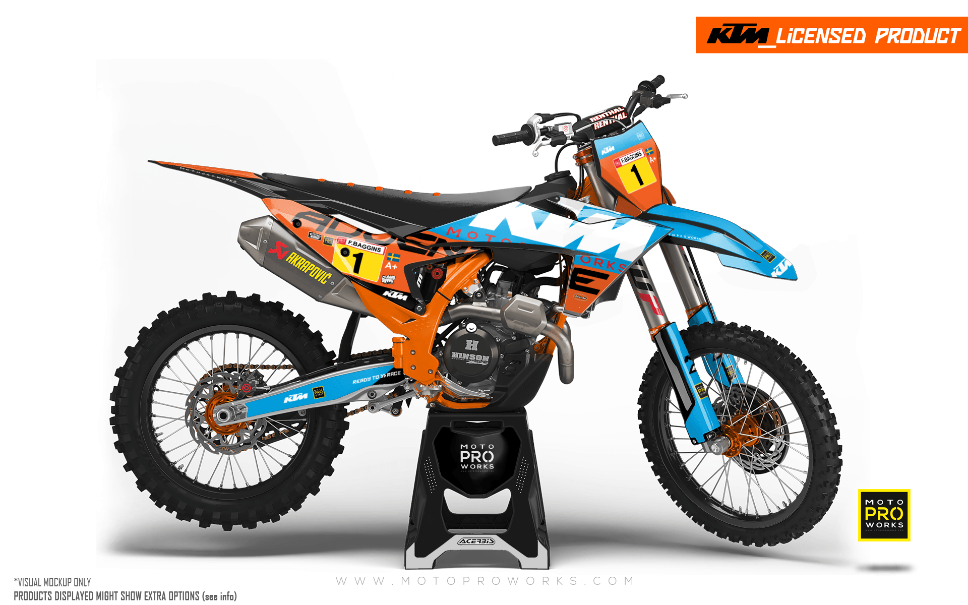 KTM GRAPHICS - EXC/SX / 450 SMR 2023-2024 "Waypointer" (Ocean) - MotoProWorks