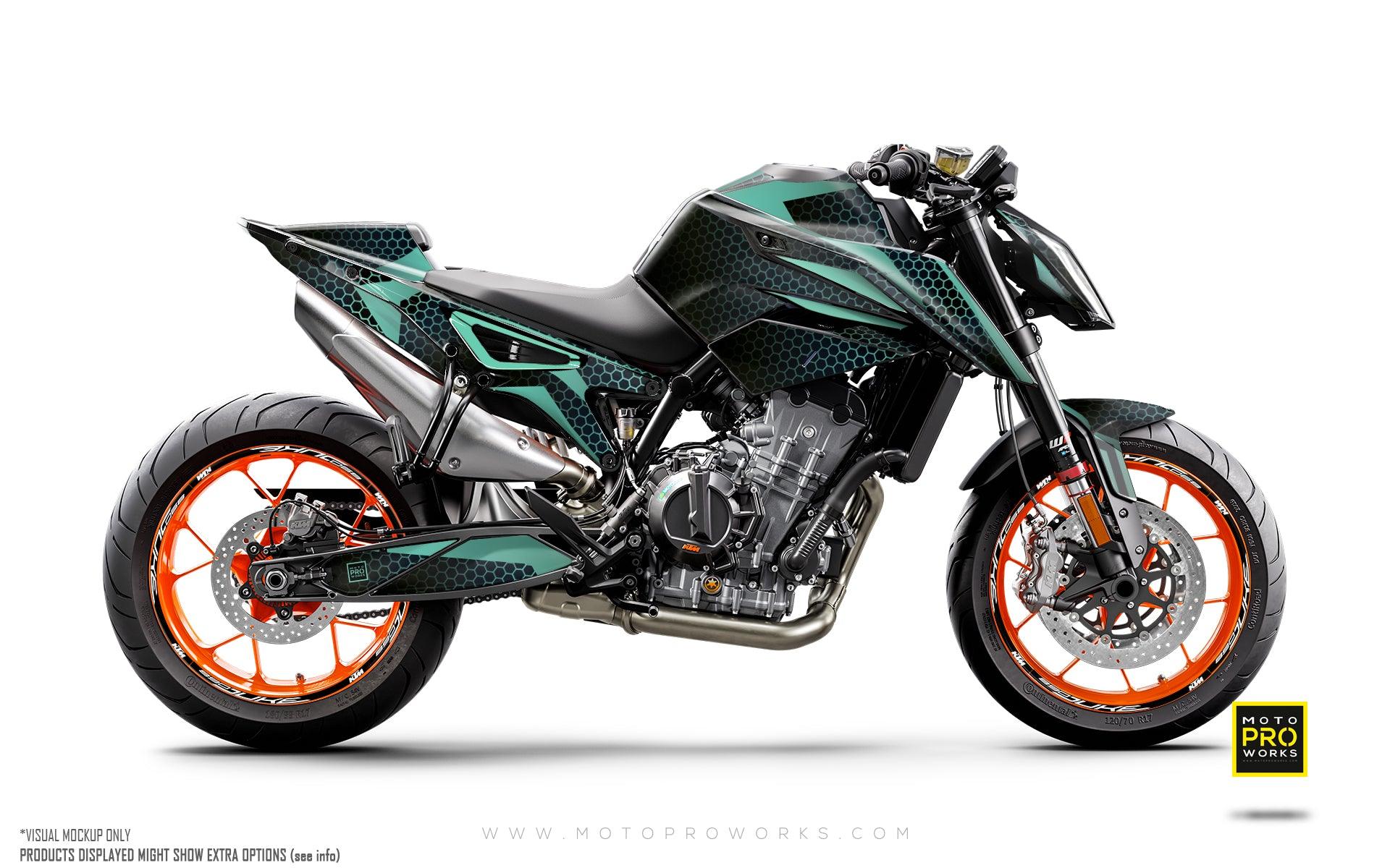 KTM 790/890 Duke GRAPHICS - "Arcane" (Turquoise) - MotoProWorks