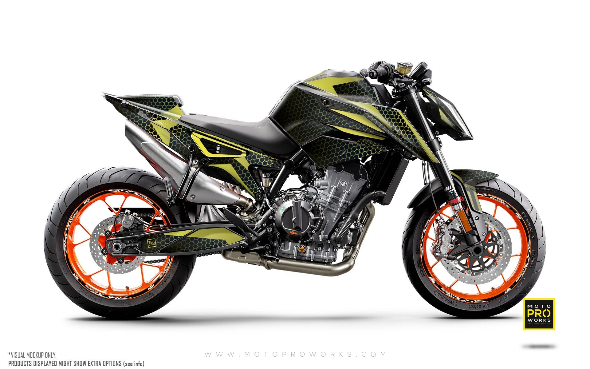 KTM 790/890 Duke GRAPHICS - &quot;Arcane&quot; (Yellow)