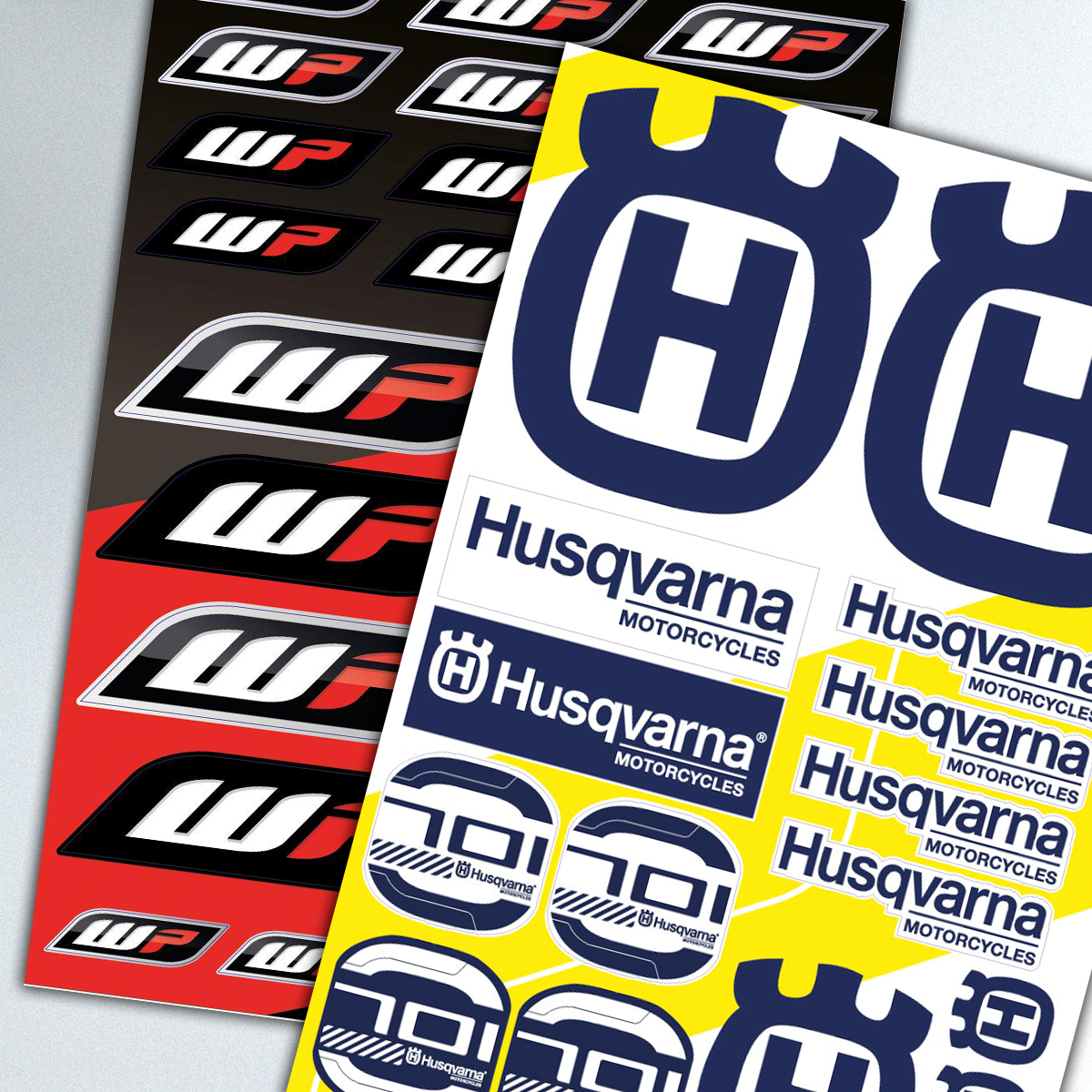 Husqvarna 701 and WP Sticker sheets Bundle (Glossy finish)