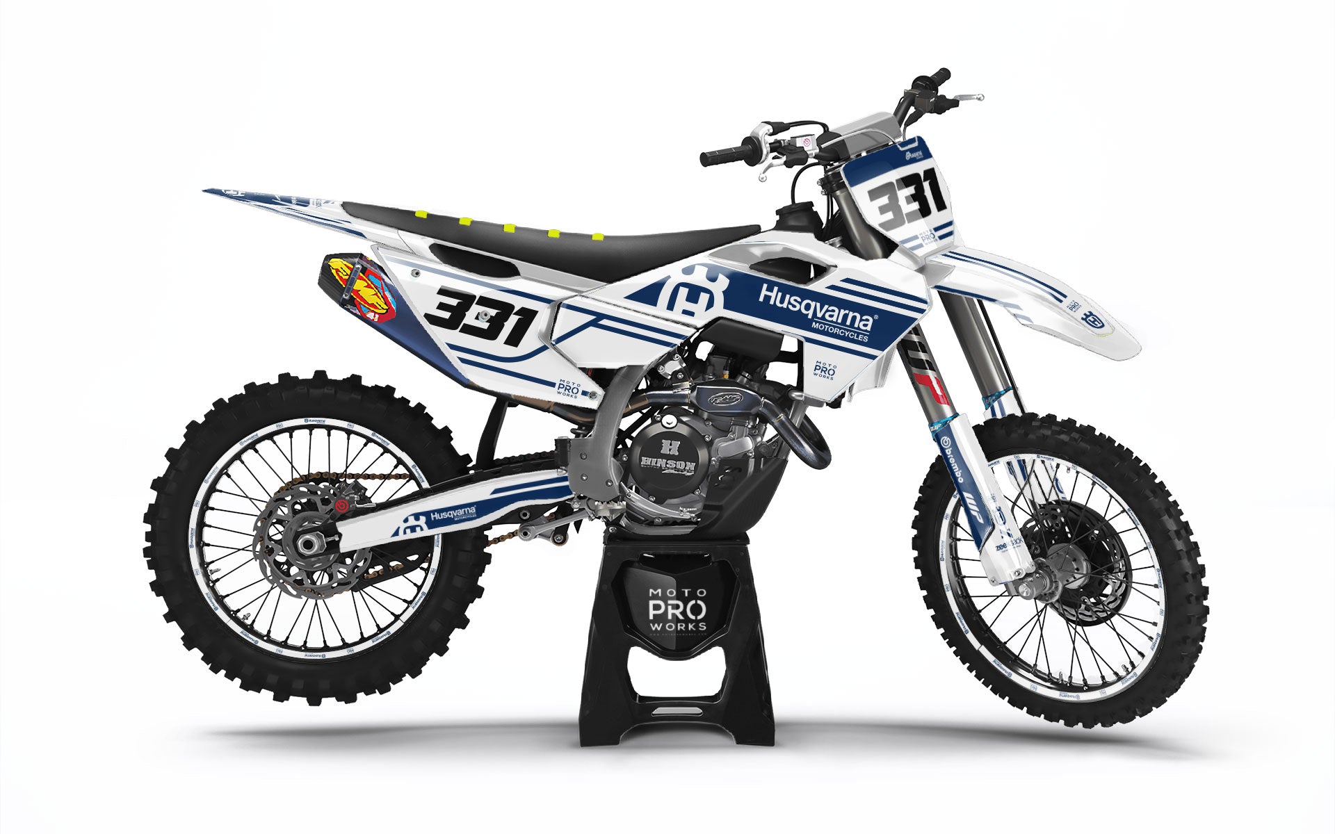 Husqvarna FC/TC GRAPHICS - "Fastlane" (White)