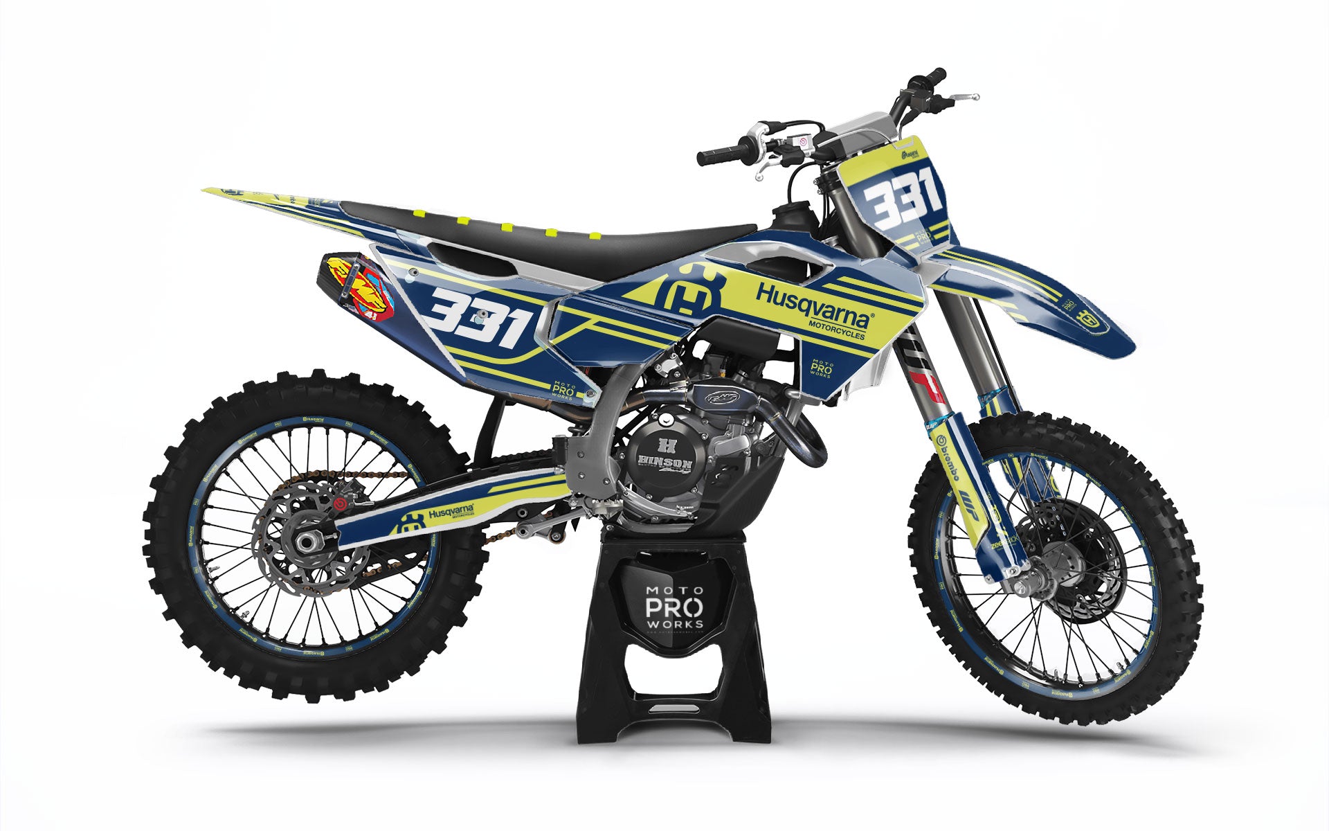 Husqvarna FC/TC GRAPHICS - "Fastlane" (Blue/Yellow)