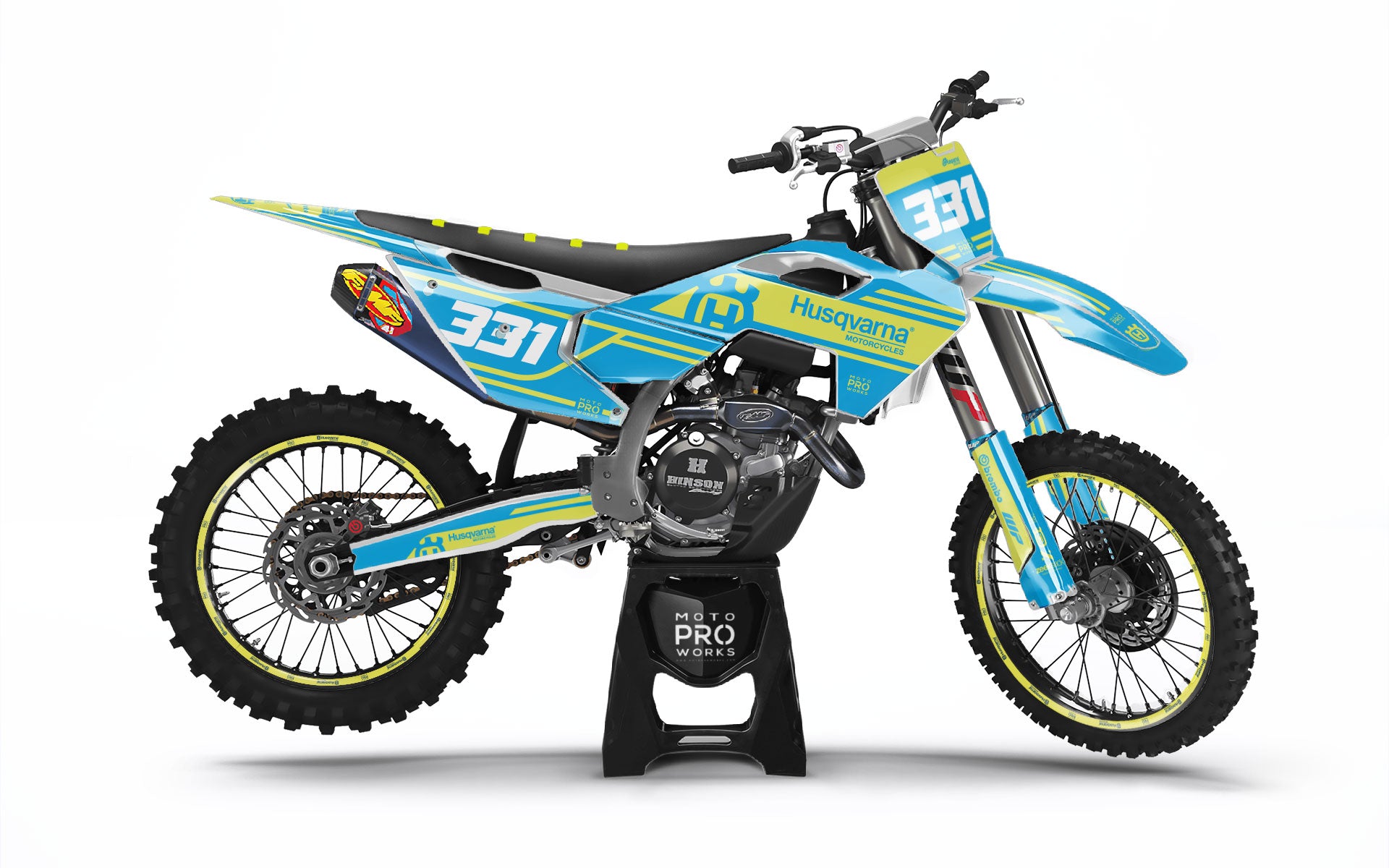 Husqvarna FC/TC GRAPHICS - "Fastlane" (Light Blue)