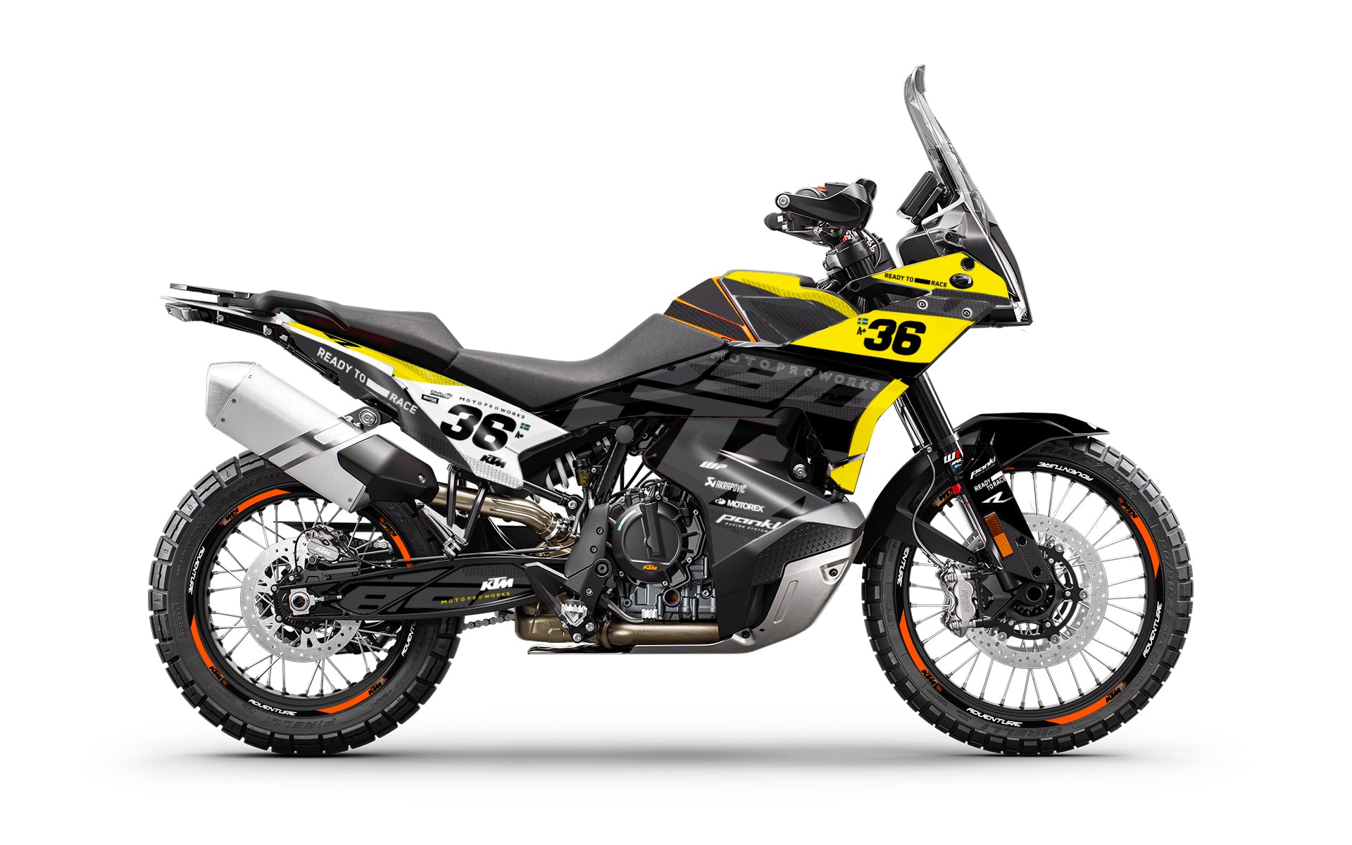 KTM 790/890 Adventure R/S GRAPHICS - "Frontier" (Grey/Yellow)