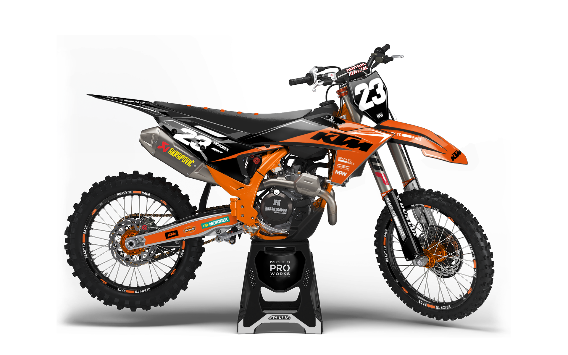 KTM EXC / EXC-F GRÁFICOS - “Ignition” (Negro/Naranja)