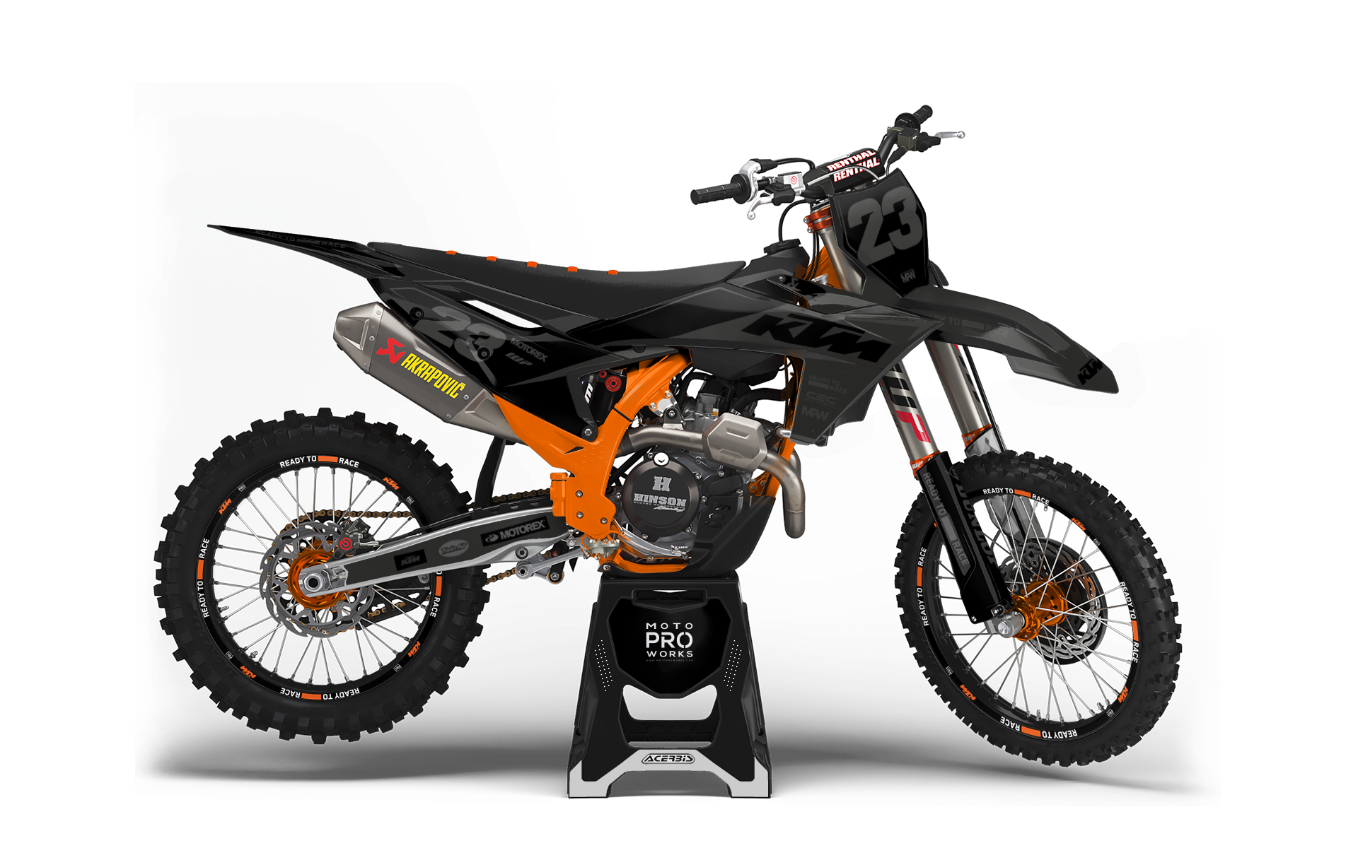 KTM EXC / EXC-F GRAPHICS - “Ignition” (Grey)