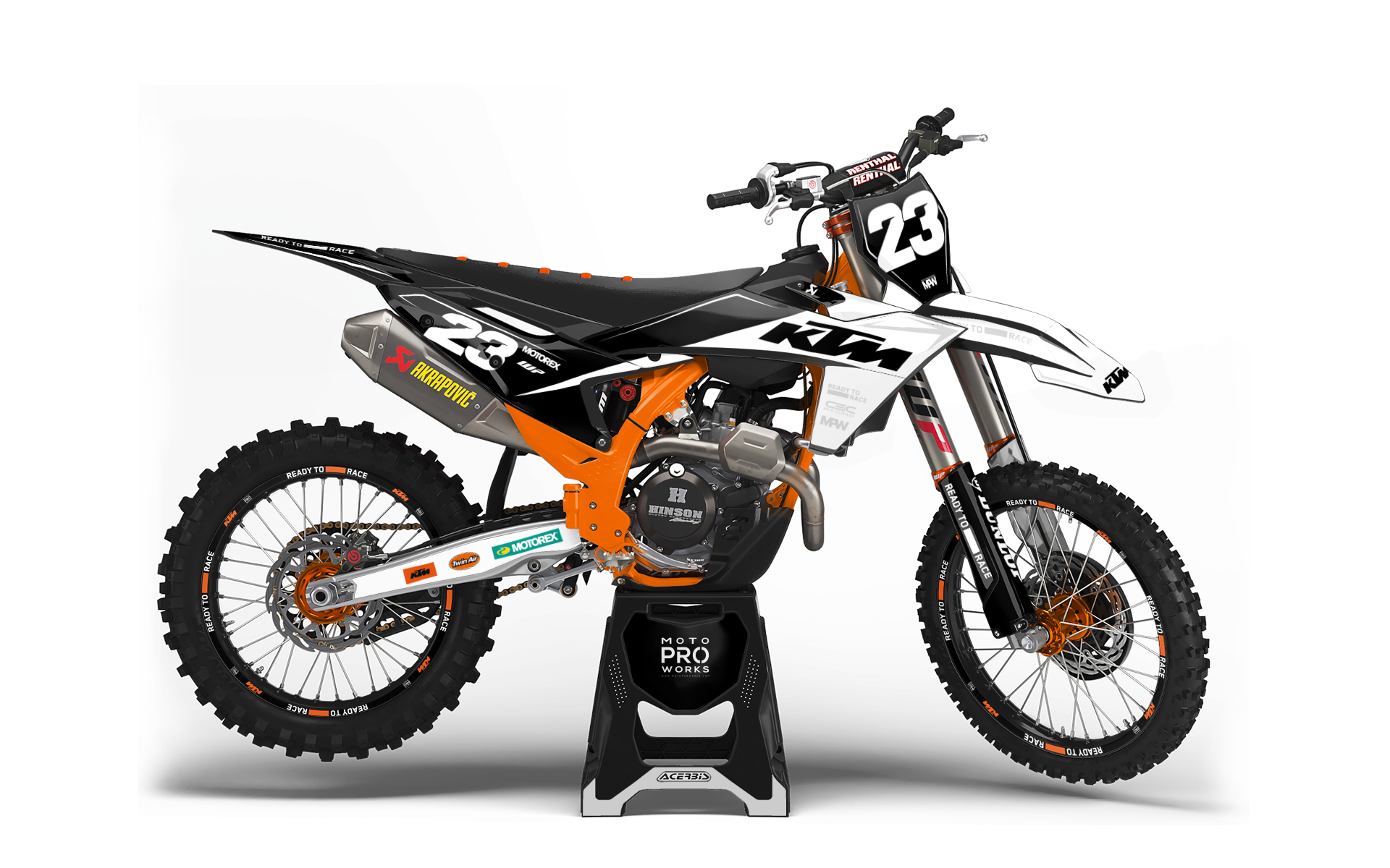 KTM SX / SX-F GRÁFICOS - “Ignition” (Blanco)