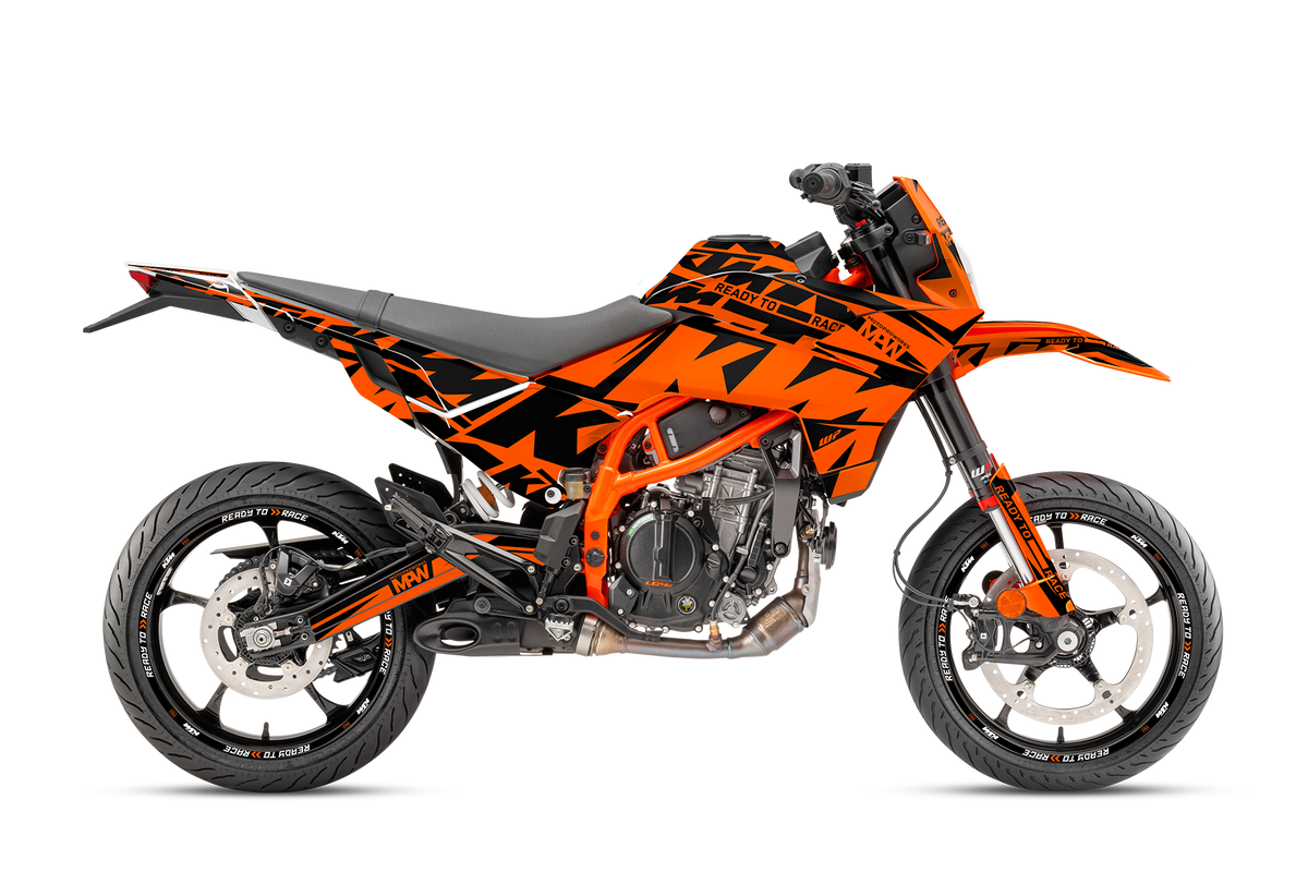 KTM 125 SMC-R GRAPHICS - "Kickdrift" (Black/Orange)