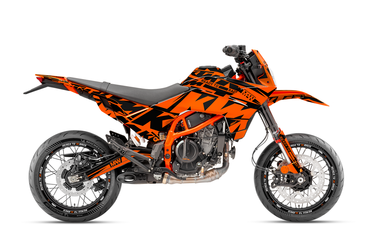 KTM 390 SMC-R DEKOR - "Kickdrift" (Schwarz/Orange)