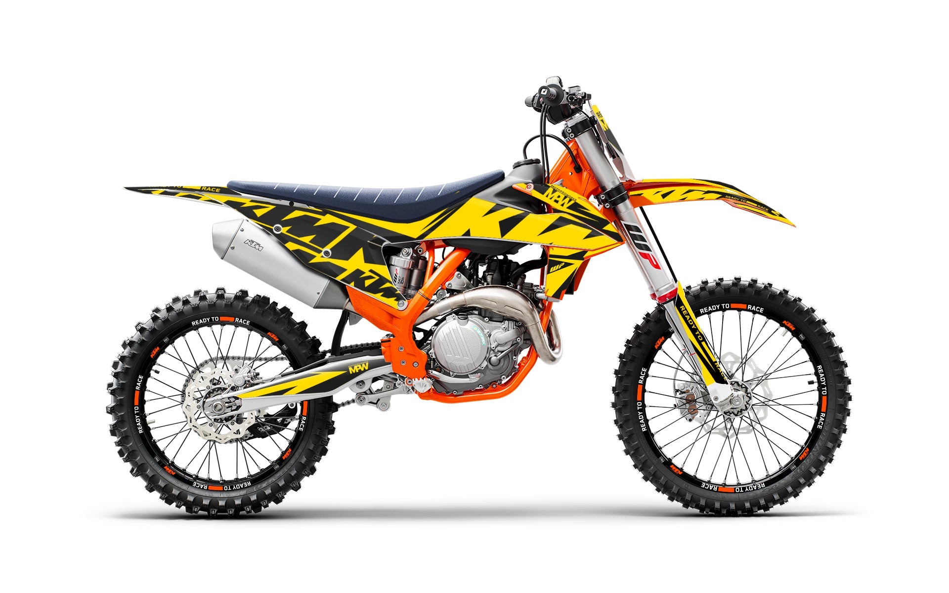 KTM SX / SX-F STICKERSET - “Kickdrift” (Geel)