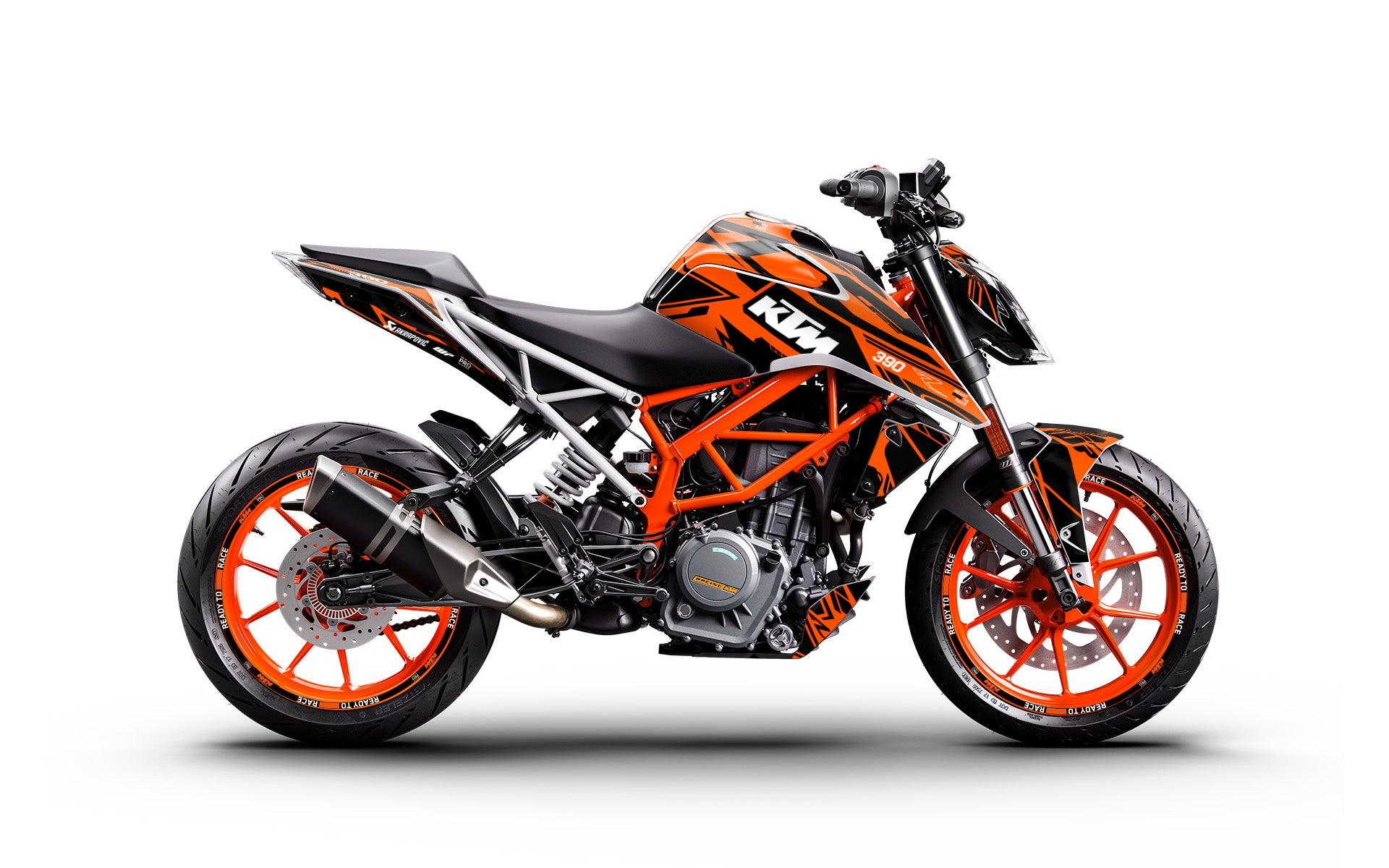 KTM 125/200/250/390 Duke 2011-2023 GRAPHICS - "Pulse" (Orange)