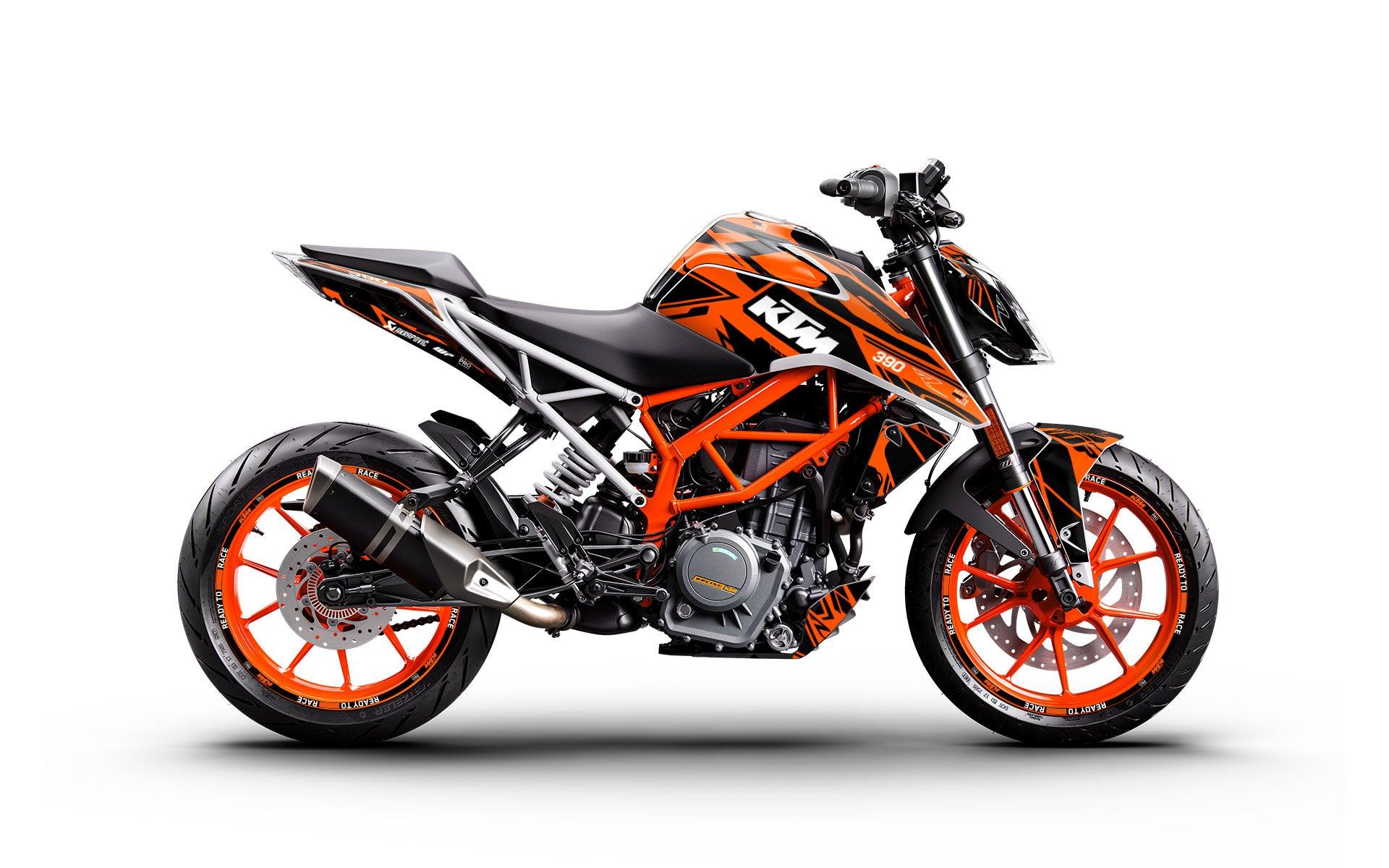 KTM 125/200/250/390 Duke 2011-2023 GRAPHICS - "Pulse" (Orange) - MotoProWorks