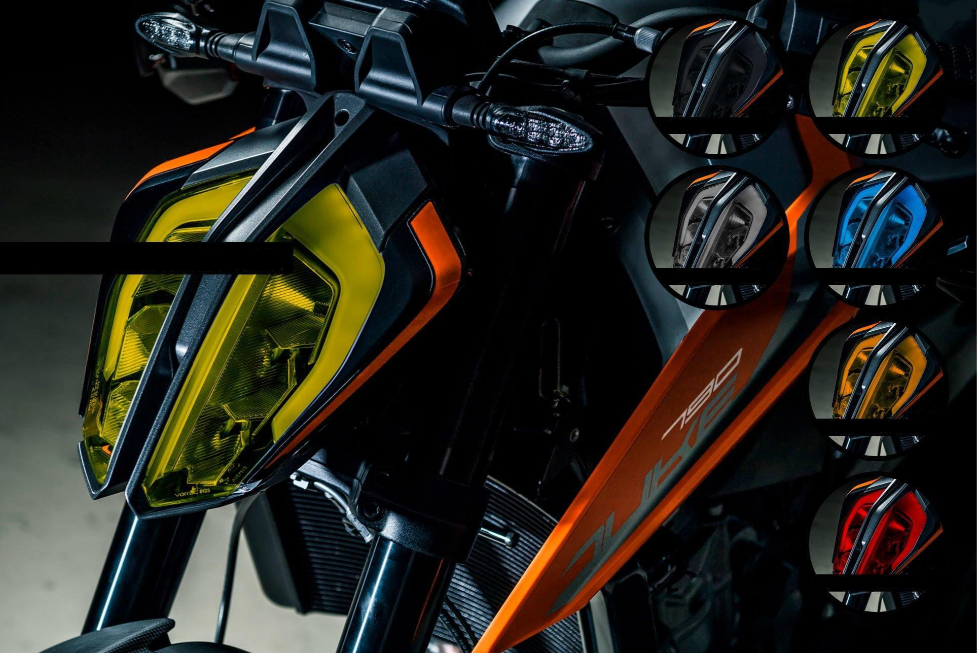 KTM 790/890 Duke Premium Headlight tinted film