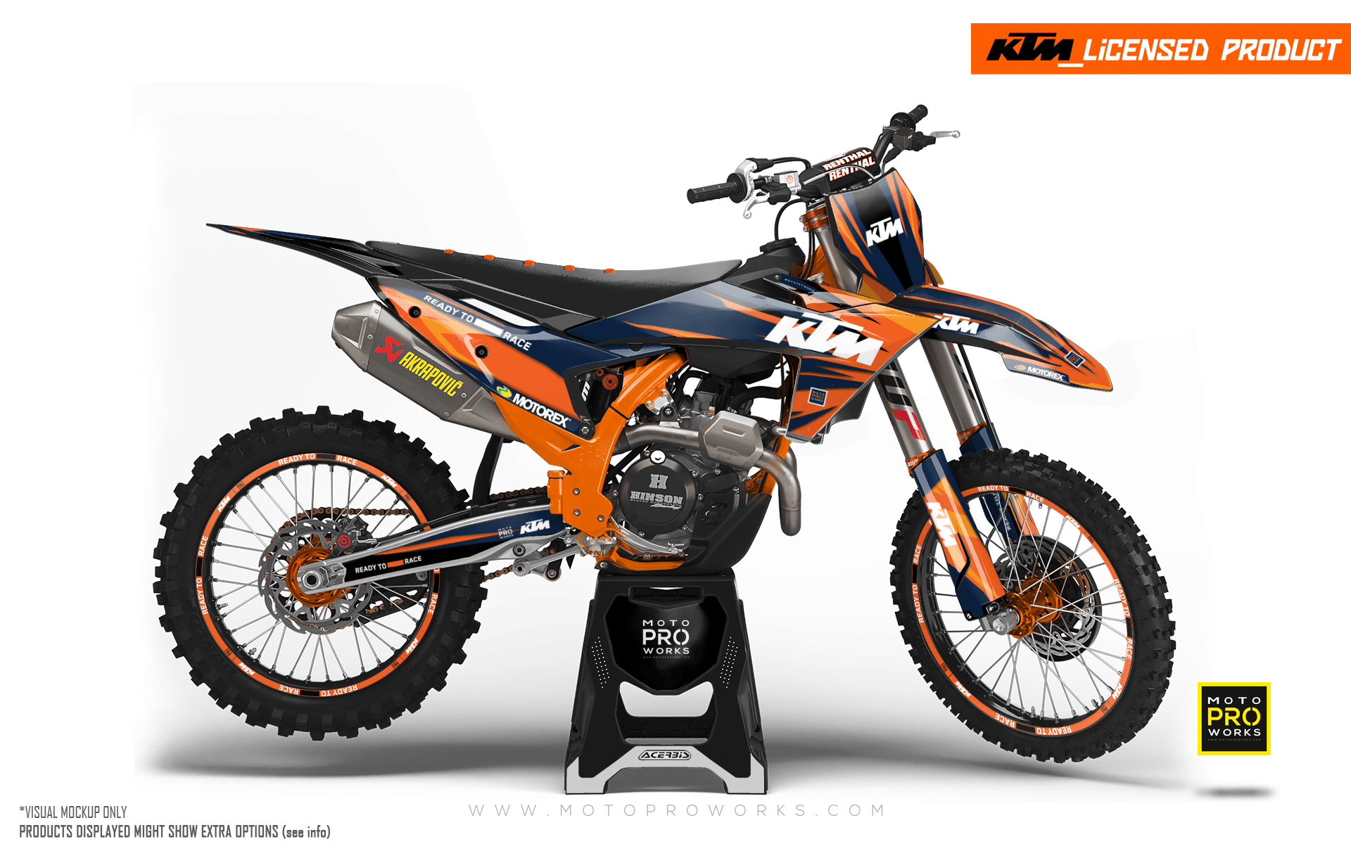 KTM GRAPHICS - EXC/SX / 450SMR 2023-2024 "Colibri" (Orange) - MotoProWorks