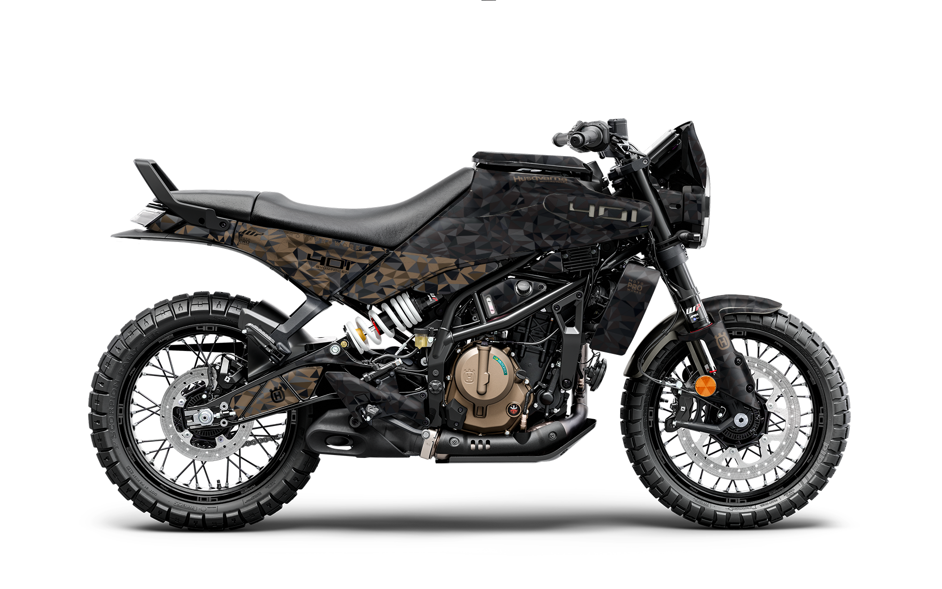 Husqvarna 401 Svartpilen GRAPHICS - "Polyatomic" (Storm)
