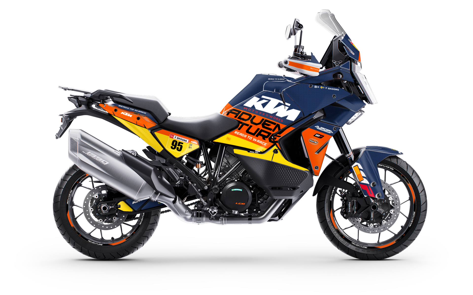 KTM 1390 Super Adventure GRAPHICS - "Waypointer" (Dawn/Honeycomb)