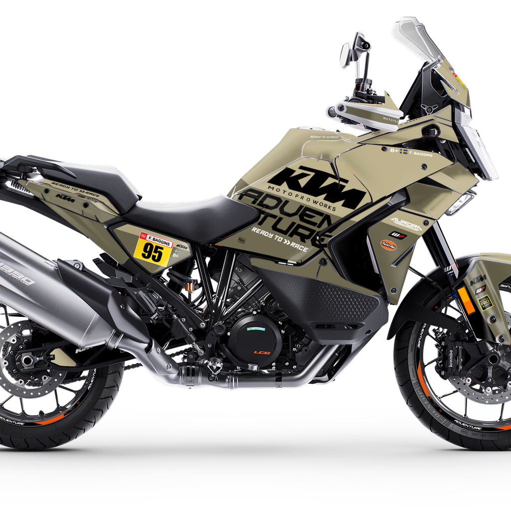 KTM 1390 Super Adventure Graphics – Waypointer Sand | By MotoProWorks KTM 1390 Super Adventure Graphics – Waypointer Sand | By MotoProWorks