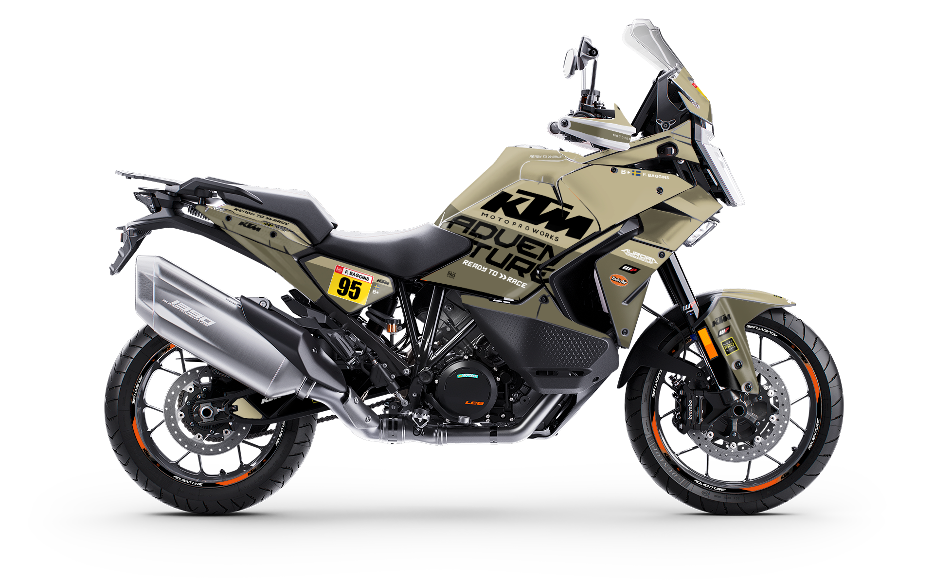 KTM 1390 Super Adventure GRAPHICS - "Waypointer" (Sand)
