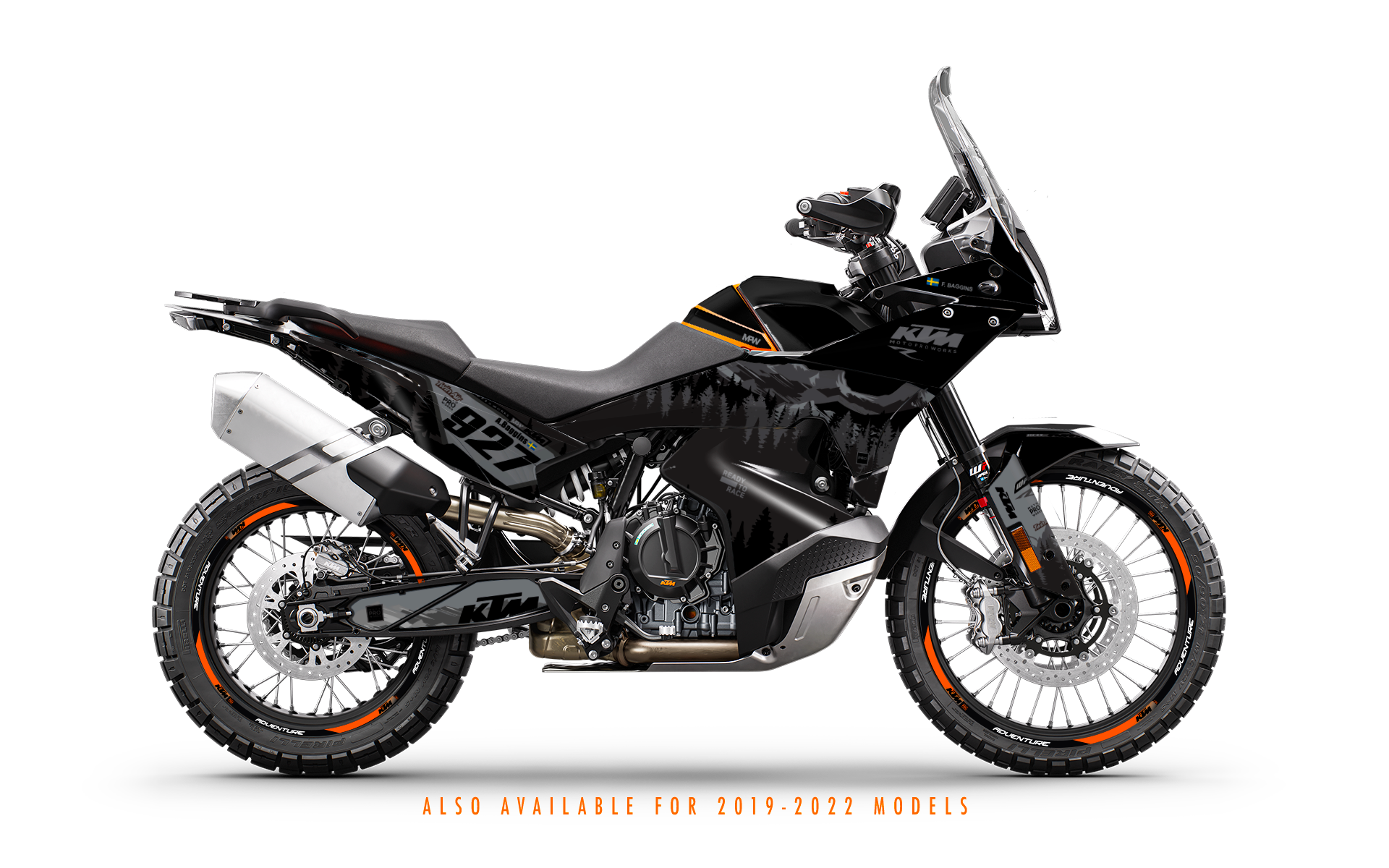 KTM 790/890 Adventure R/S GRAPHICS - "Abisko" (Black)