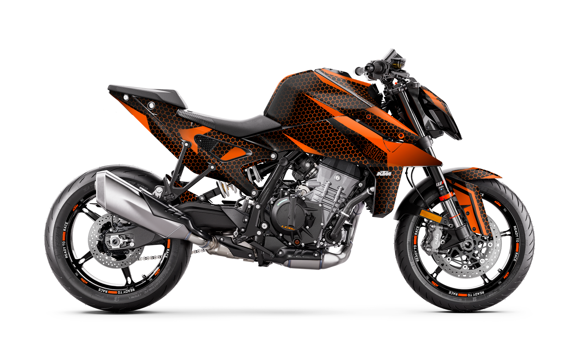 KTM 990 Duke GRAPHICS - "Arcane" (Orange)