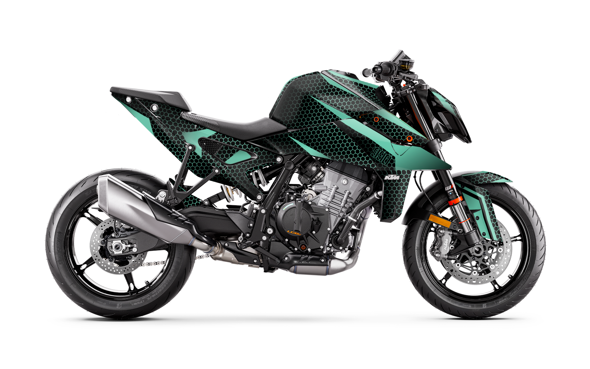 KTM 990 Duke GRAPHICS - "Arcane" (Turquoise)